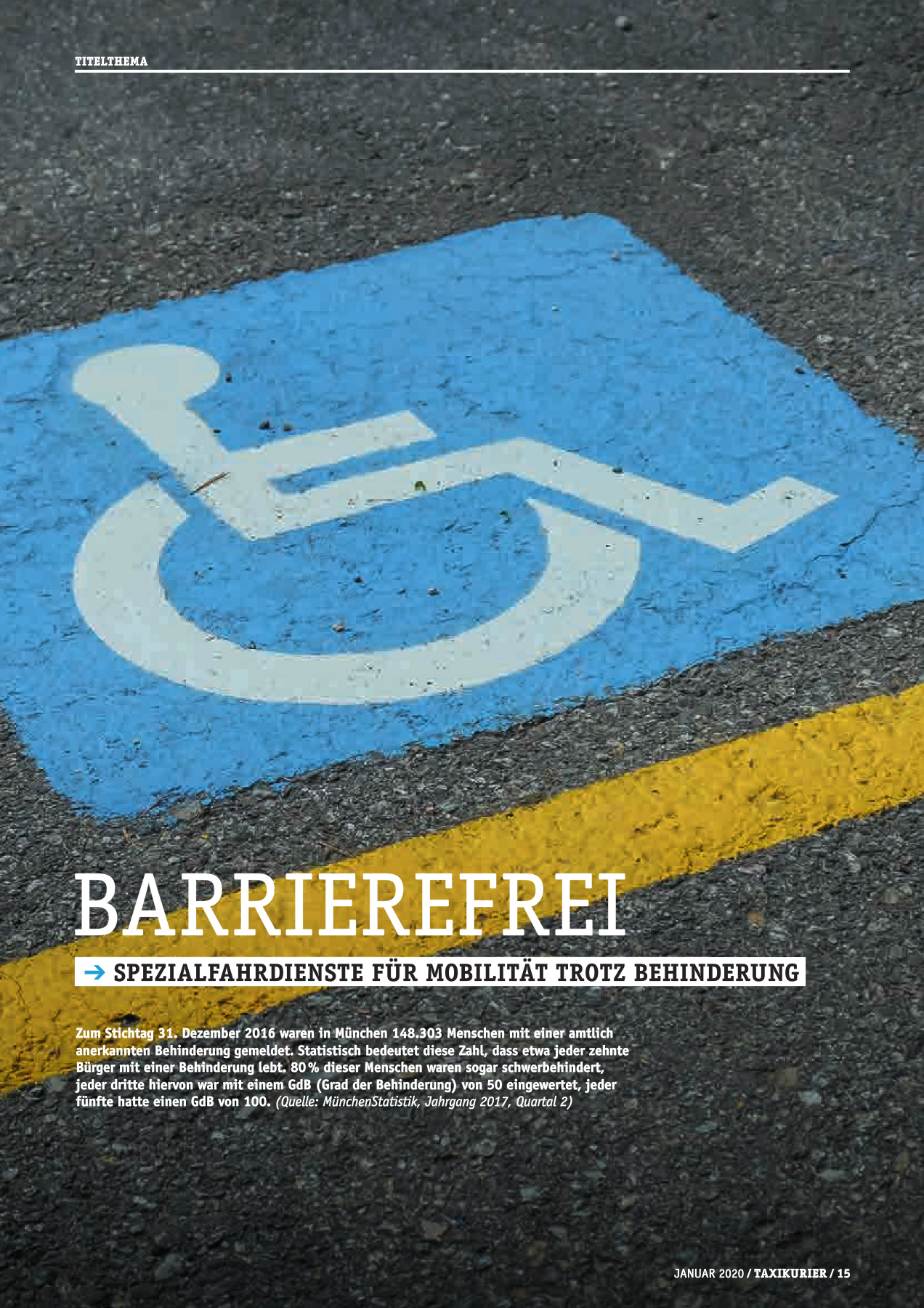 Originalseite 15 der Ausgabe Taxikurier Januar 2020