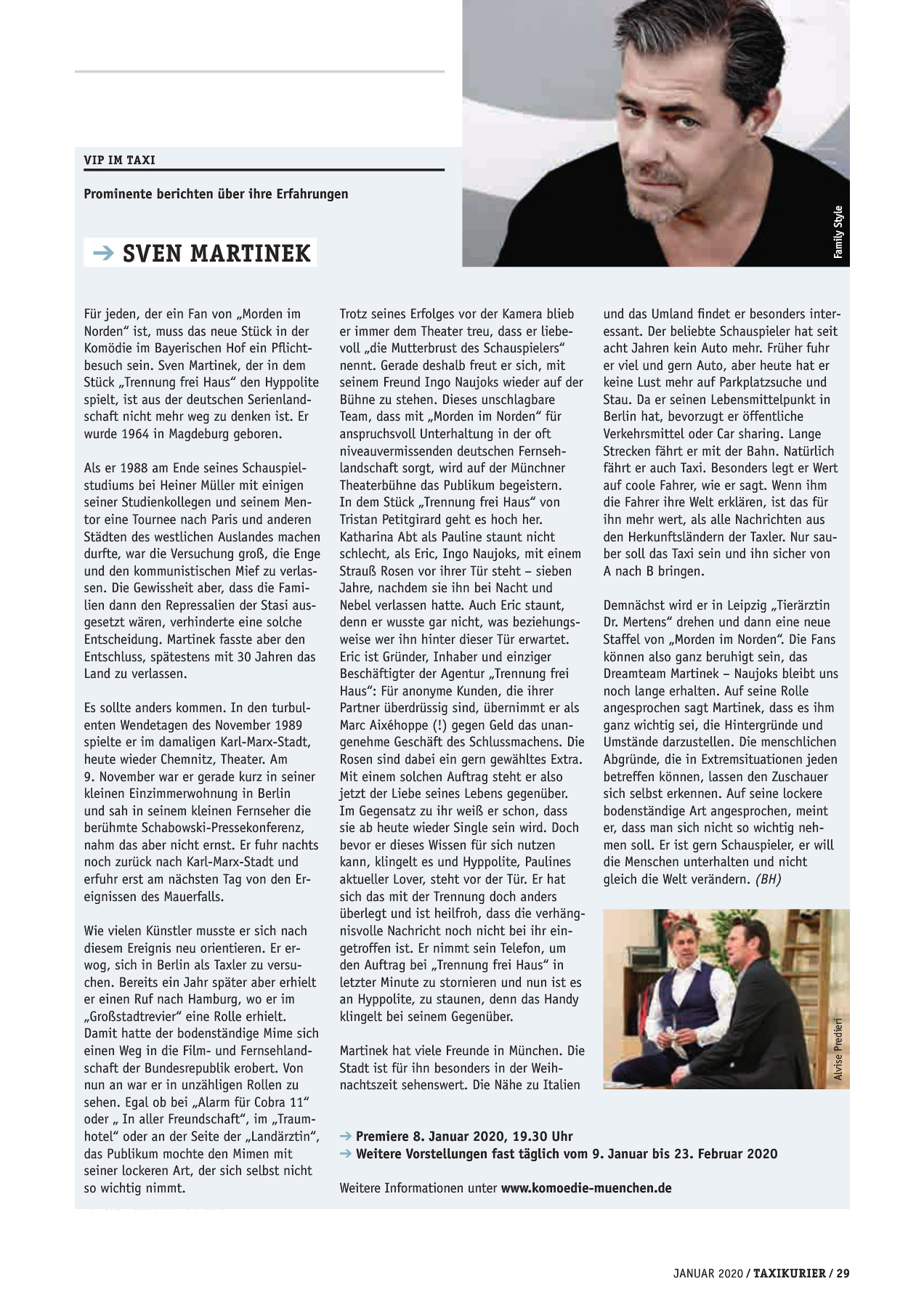 Originalseite 29 der Ausgabe Taxikurier Januar 2020