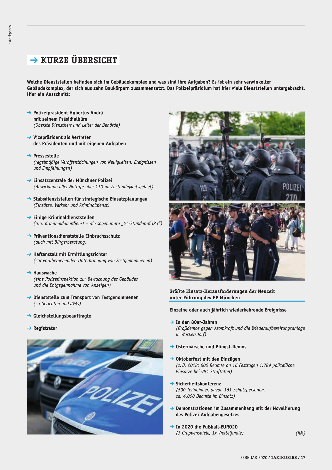 Originalseite 17 der Ausgabe Taxikurier Februar 2020