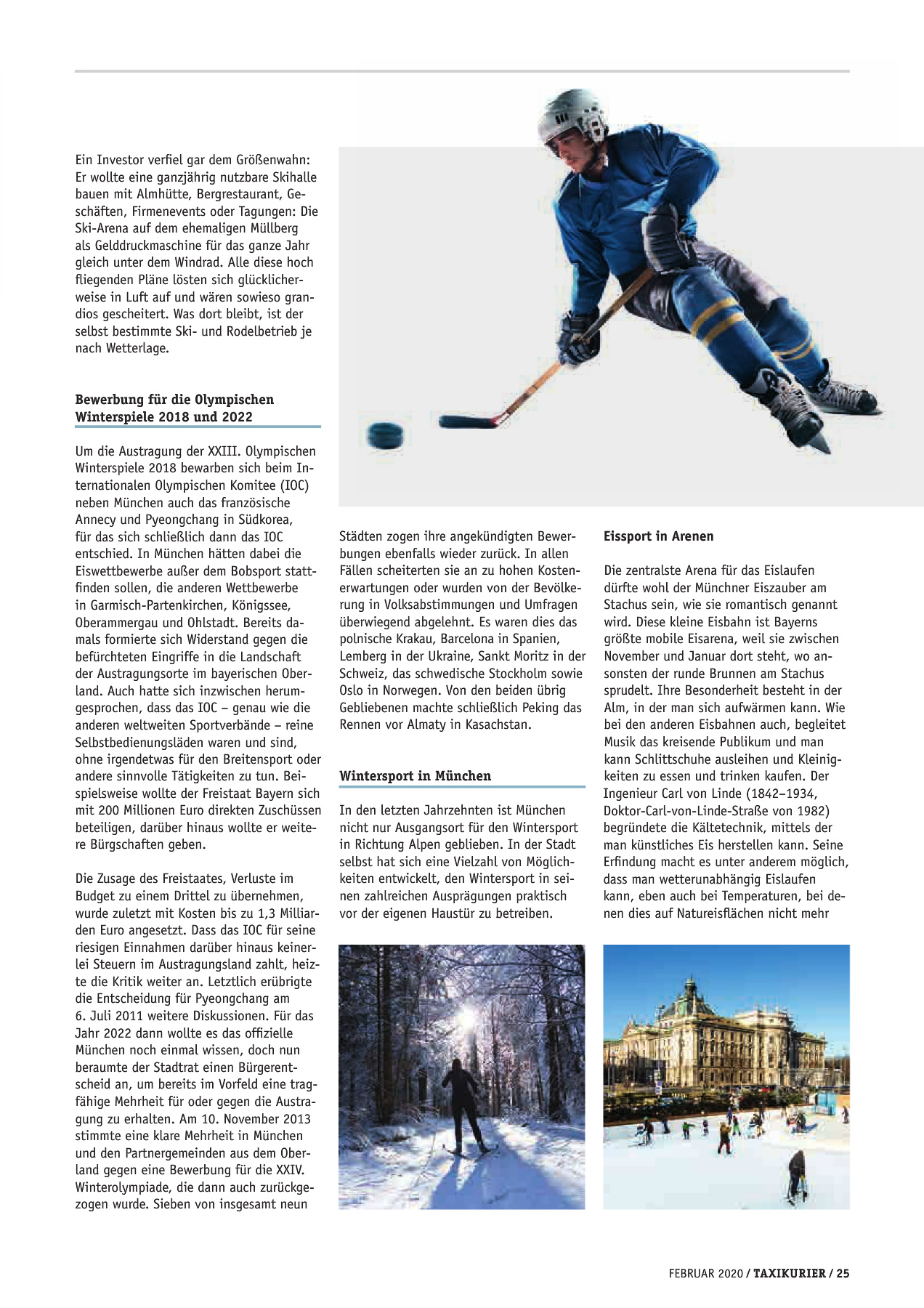 Originalseite 25 der Ausgabe Taxikurier Februar 2020