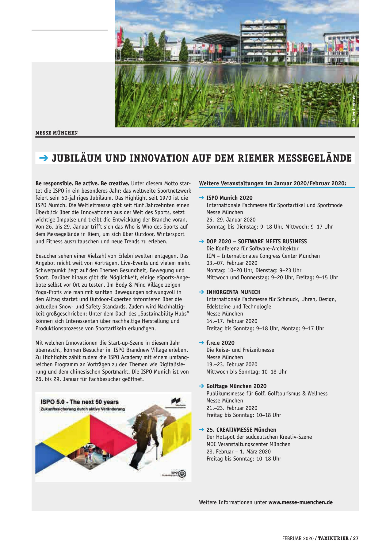 Originalseite 27 der Ausgabe Taxikurier Februar 2020
