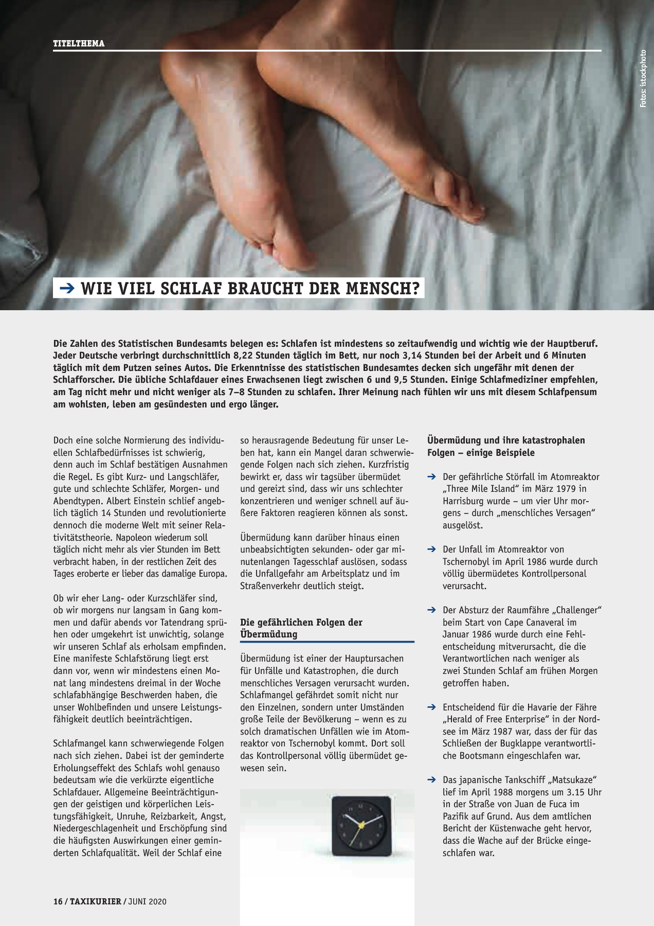 Originalseite 16 der Ausgabe Taxikurier Juni 2020