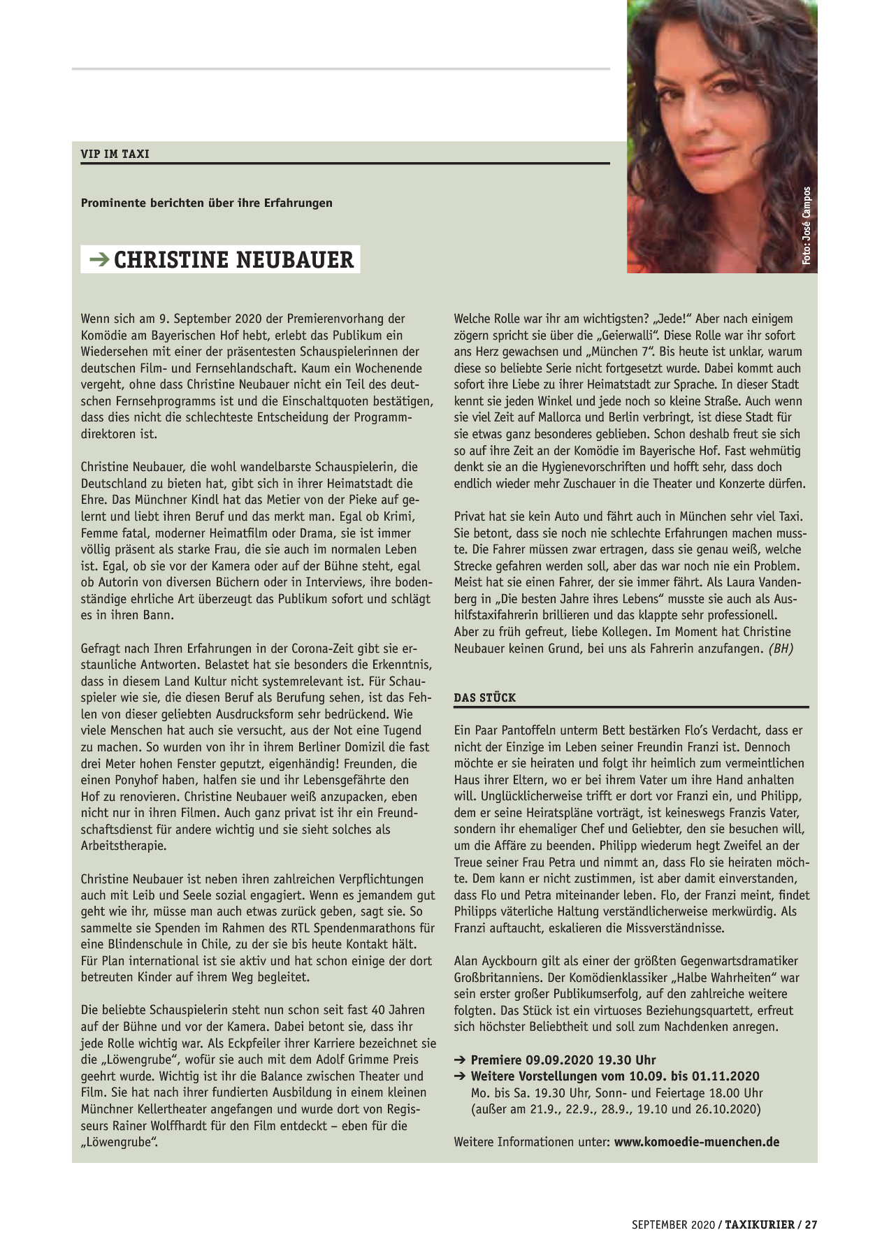 Originalseite 27 der Ausgabe Taxikurier September 2020