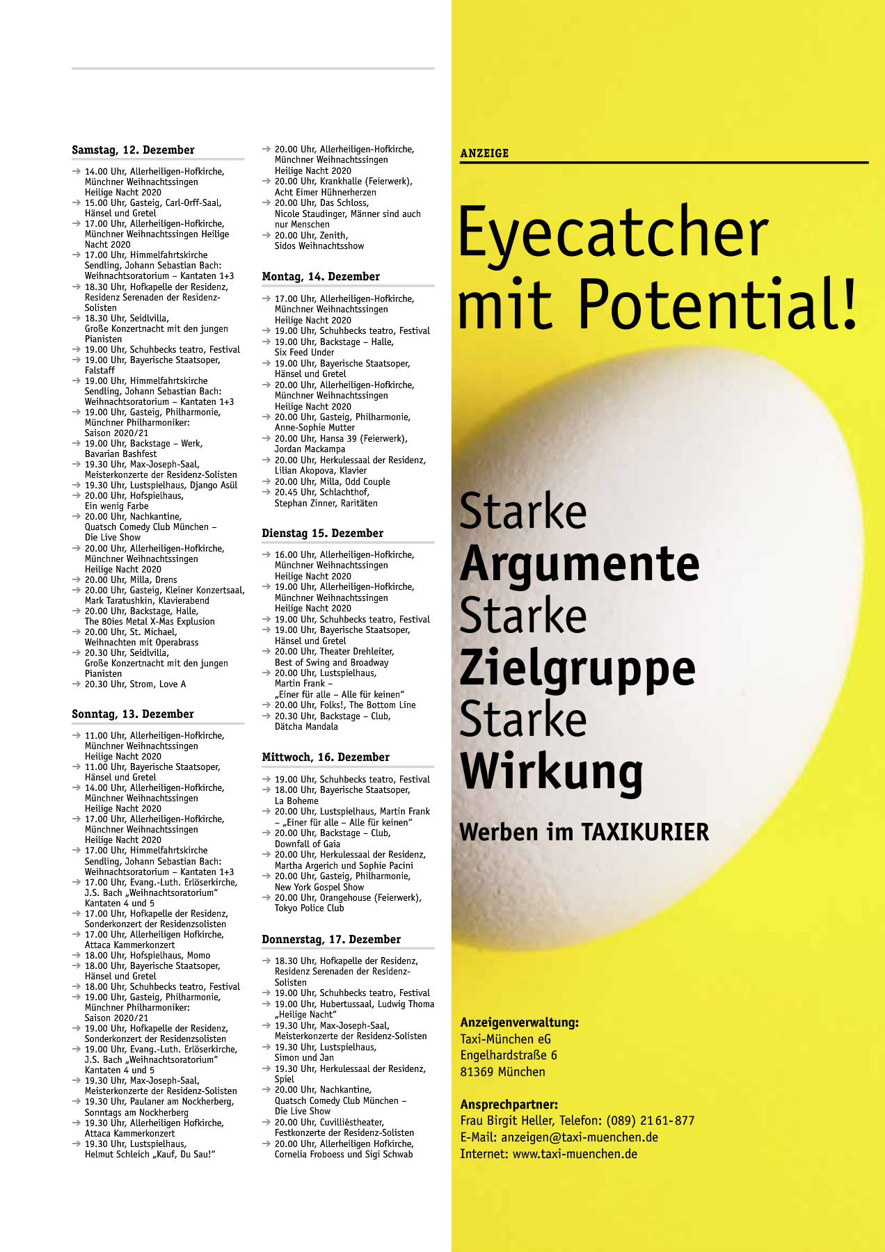 Originalseite 33 der Ausgabe Taxikurier Dezember 2020
