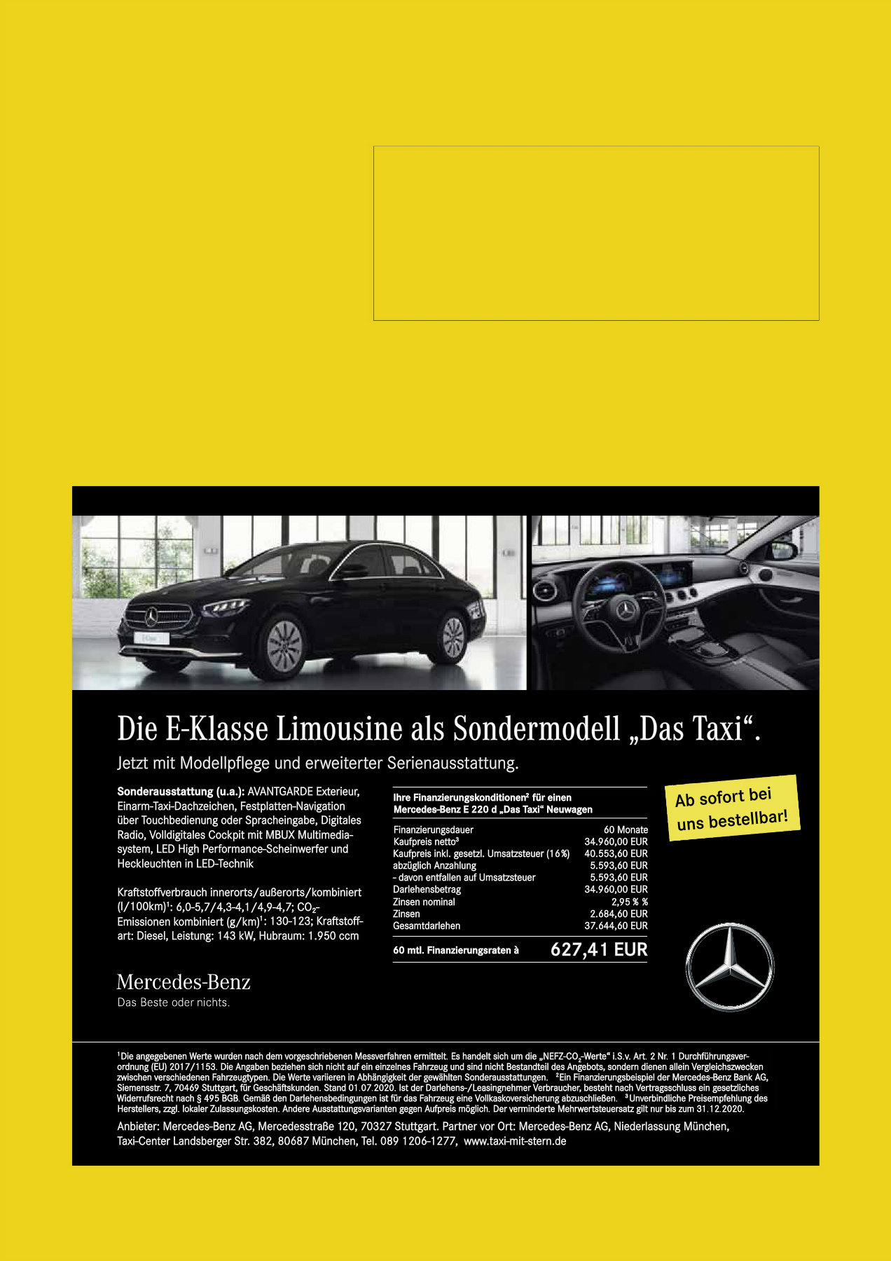 Originalseite 36 der Ausgabe Taxikurier Dezember 2020