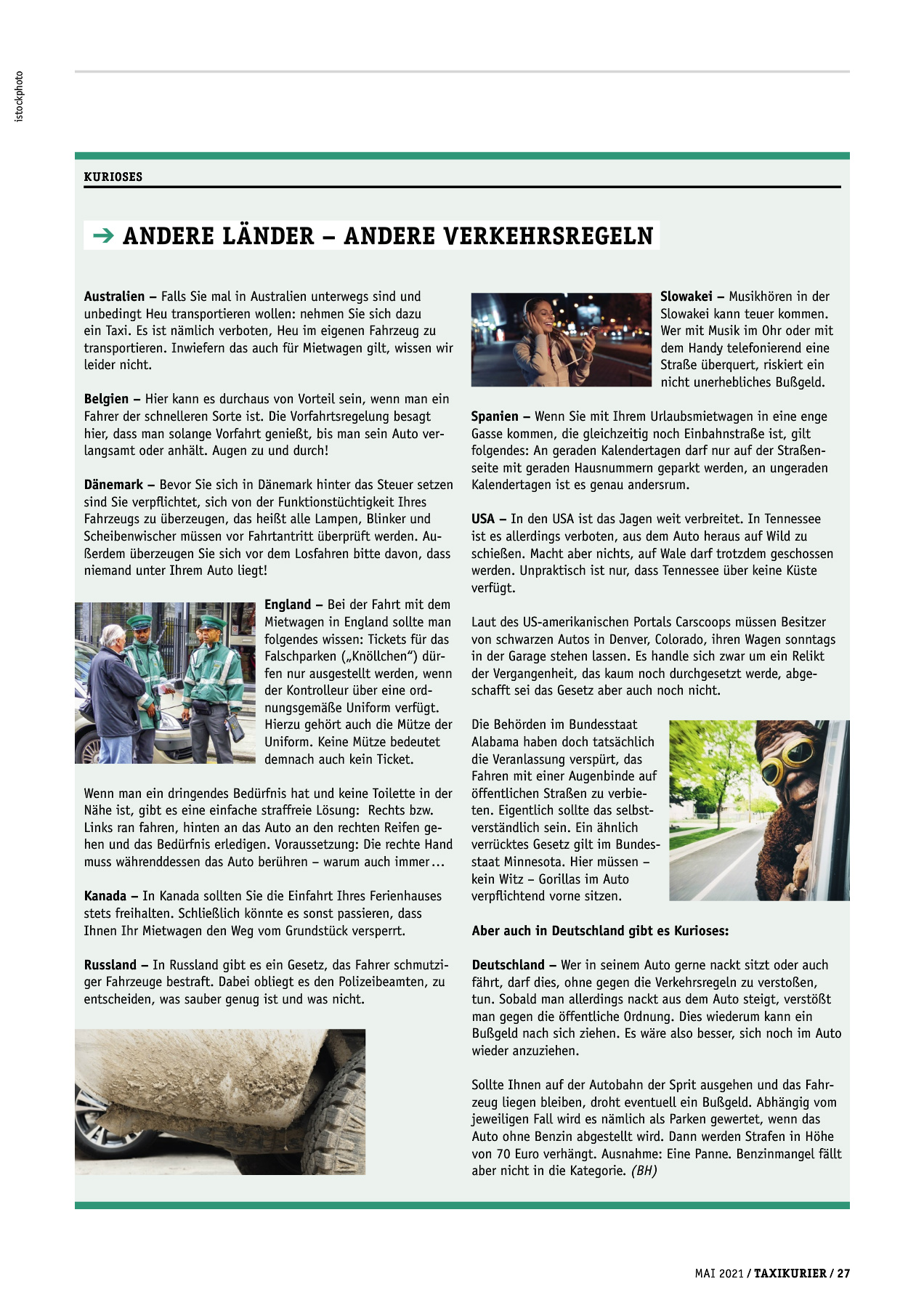 Originalseite 27 der Ausgabe Taxikurier Mai 2021