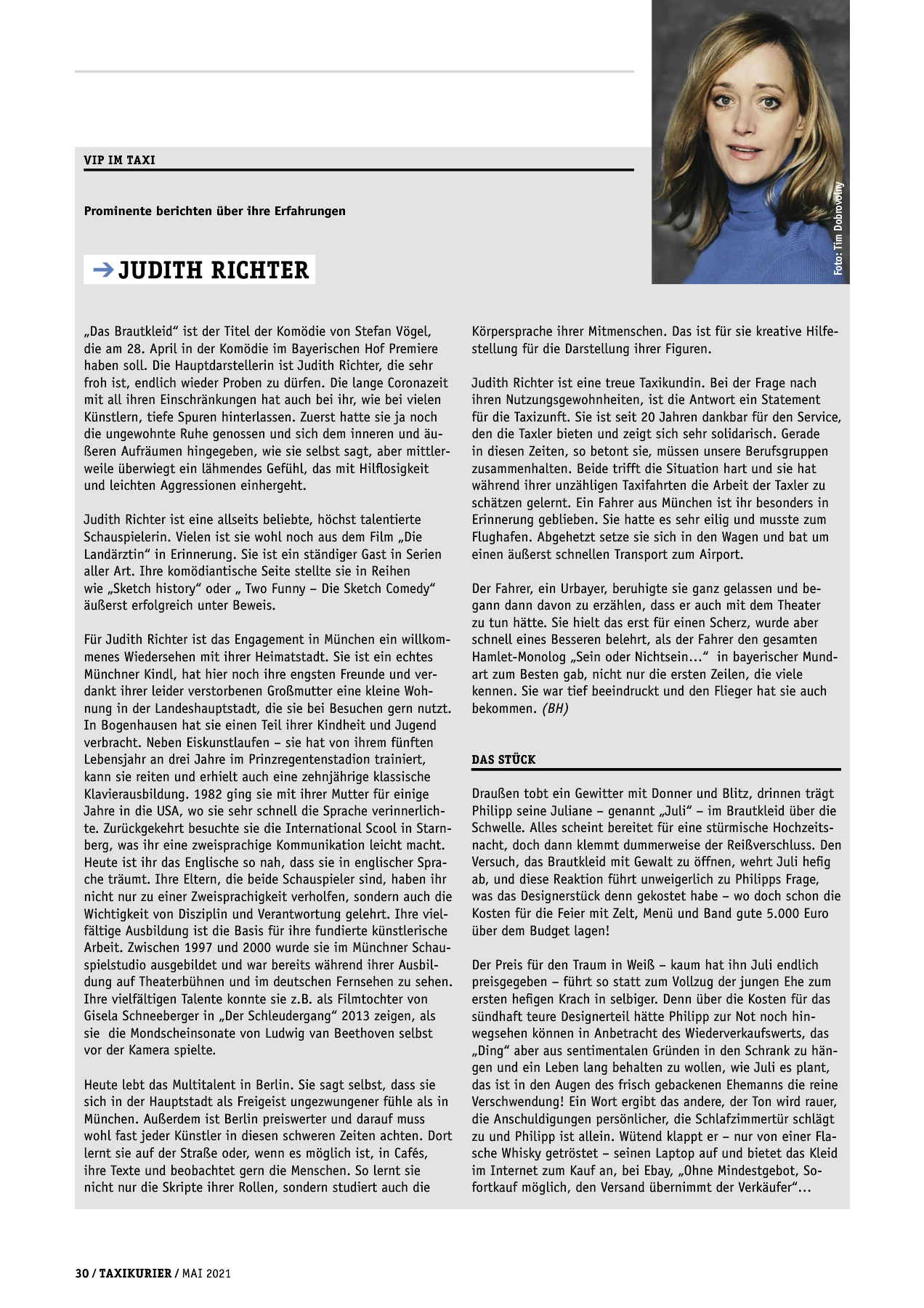 Originalseite 30 der Ausgabe Taxikurier Mai 2021