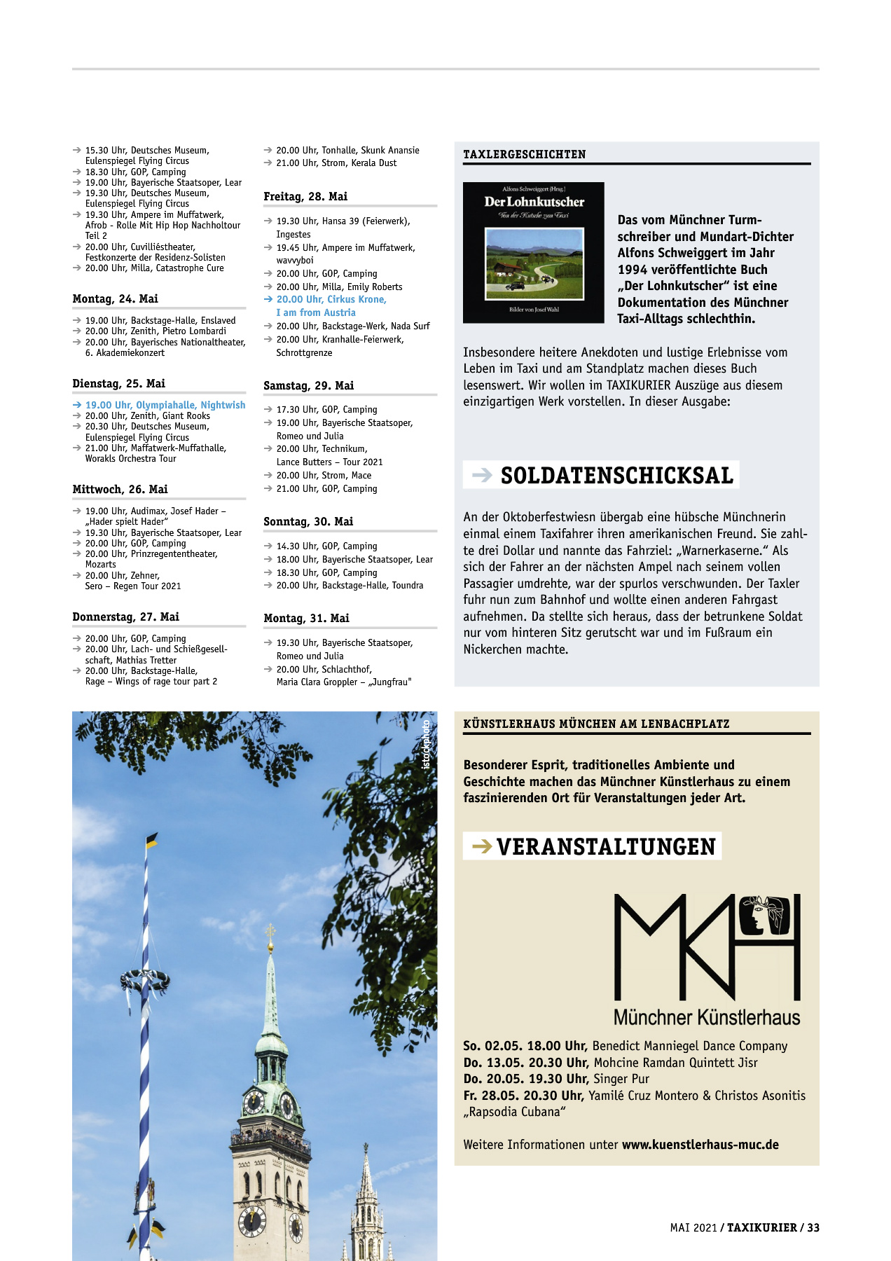 Originalseite 33 der Ausgabe Taxikurier Mai 2021