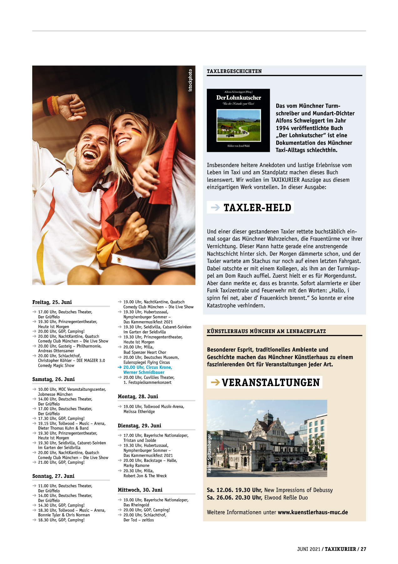 Originalseite 27 der Ausgabe Taxikurier Juni 2021