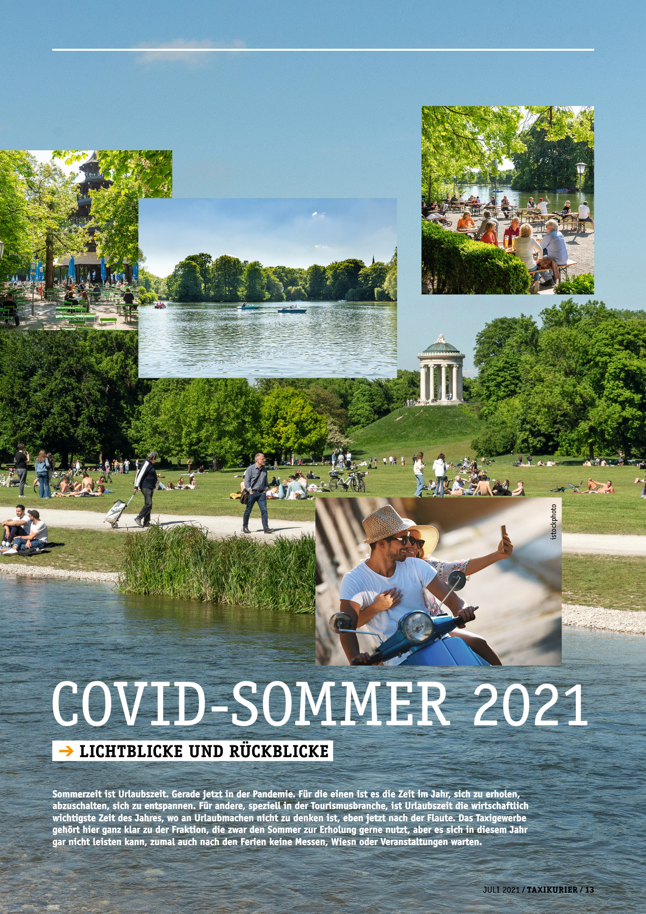 Originalseite 13 der Ausgabe Taxikurier Juli 2021