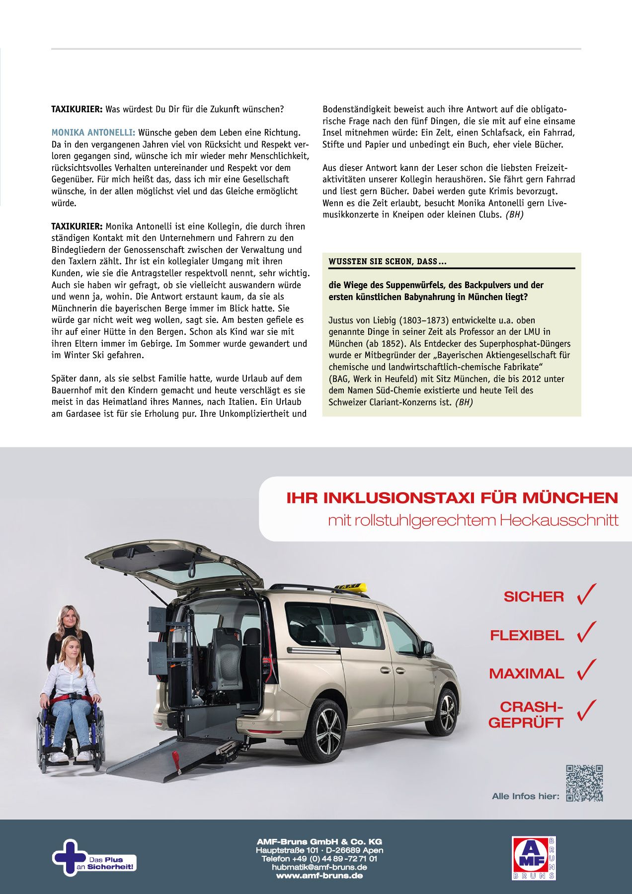 Originalseite 23 der Ausgabe Taxikurier August 2021