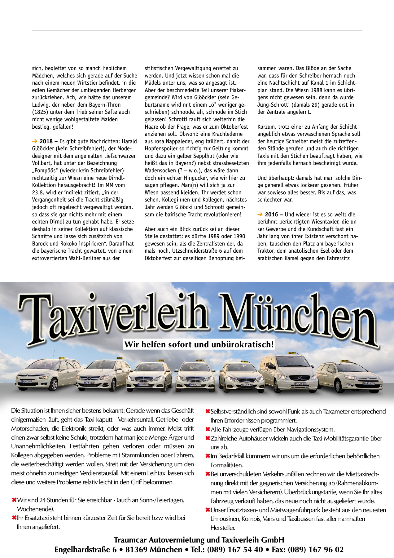 Originalseite 23 der Ausgabe Taxikurier Oktober 2021