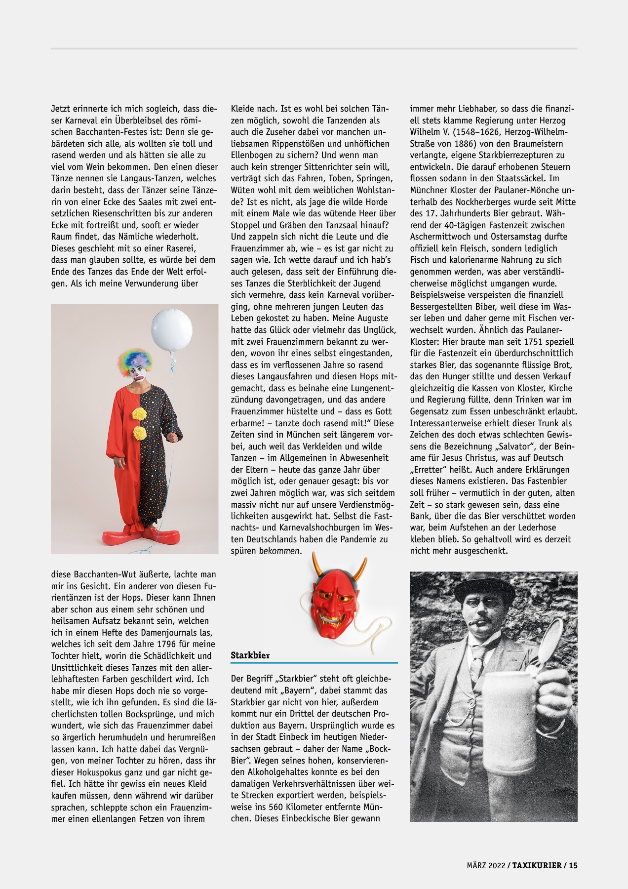 Originalseite 15 der Ausgabe Taxikurier März 2022