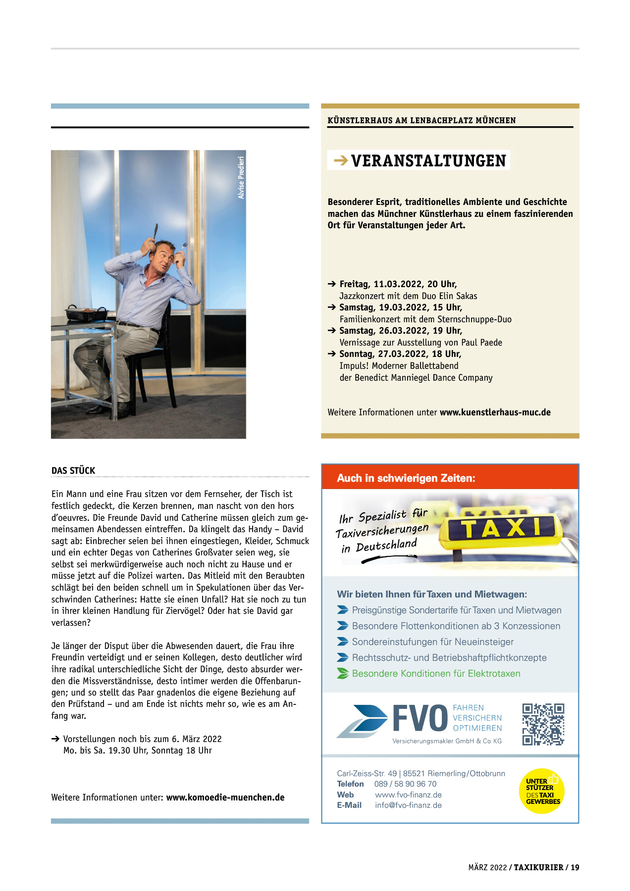 Originalseite 19 der Ausgabe Taxikurier März 2022