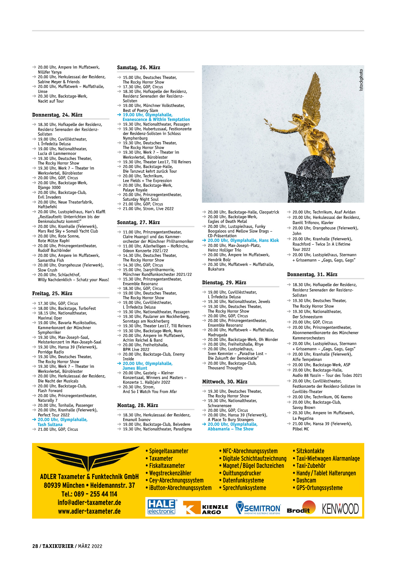 Originalseite 28 der Ausgabe Taxikurier März 2022