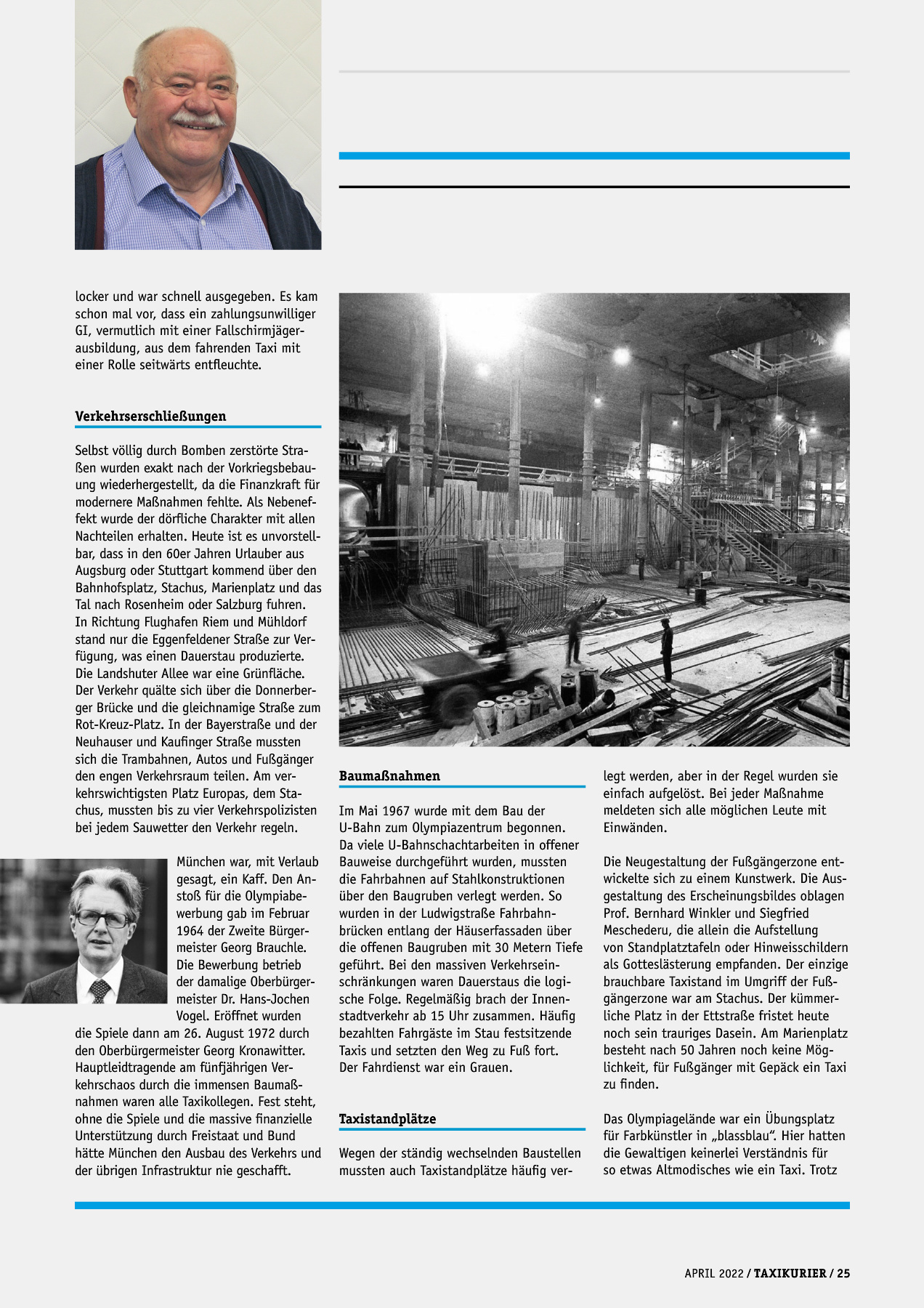 Originalseite 25 der Ausgabe Taxikurier April 2022
