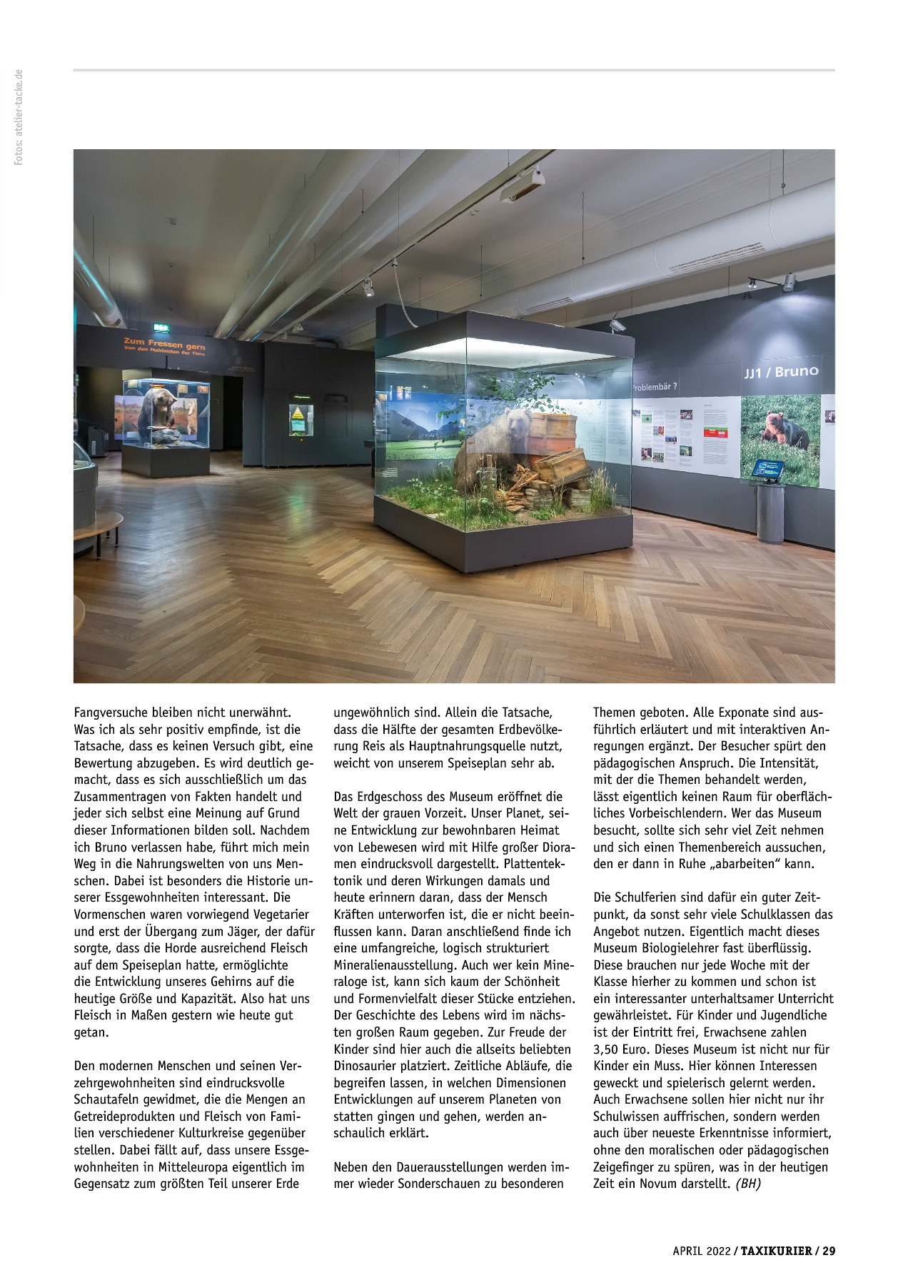 Originalseite 29 der Ausgabe Taxikurier April 2022