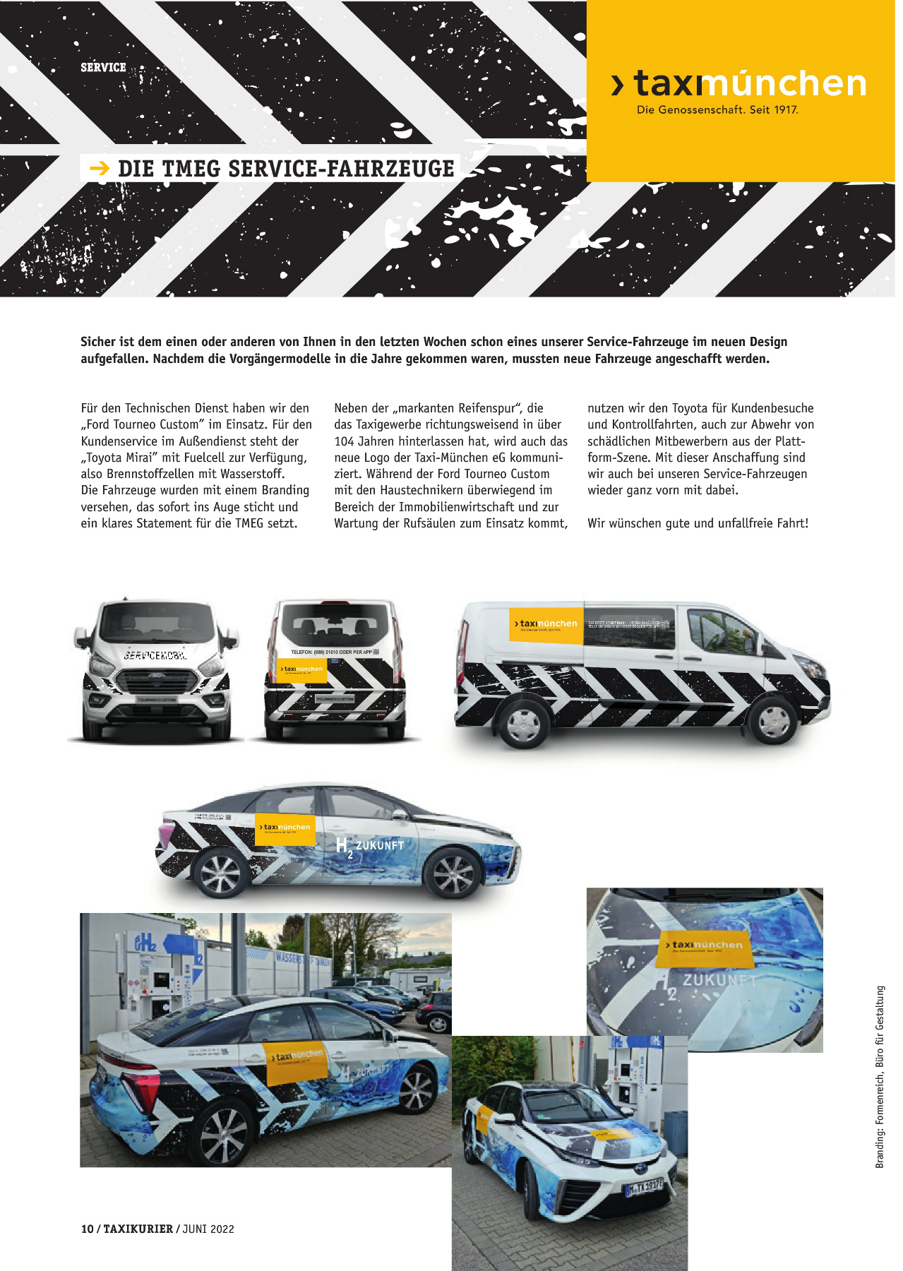 Originalseite 10 der Ausgabe Taxikurier Juni 2022