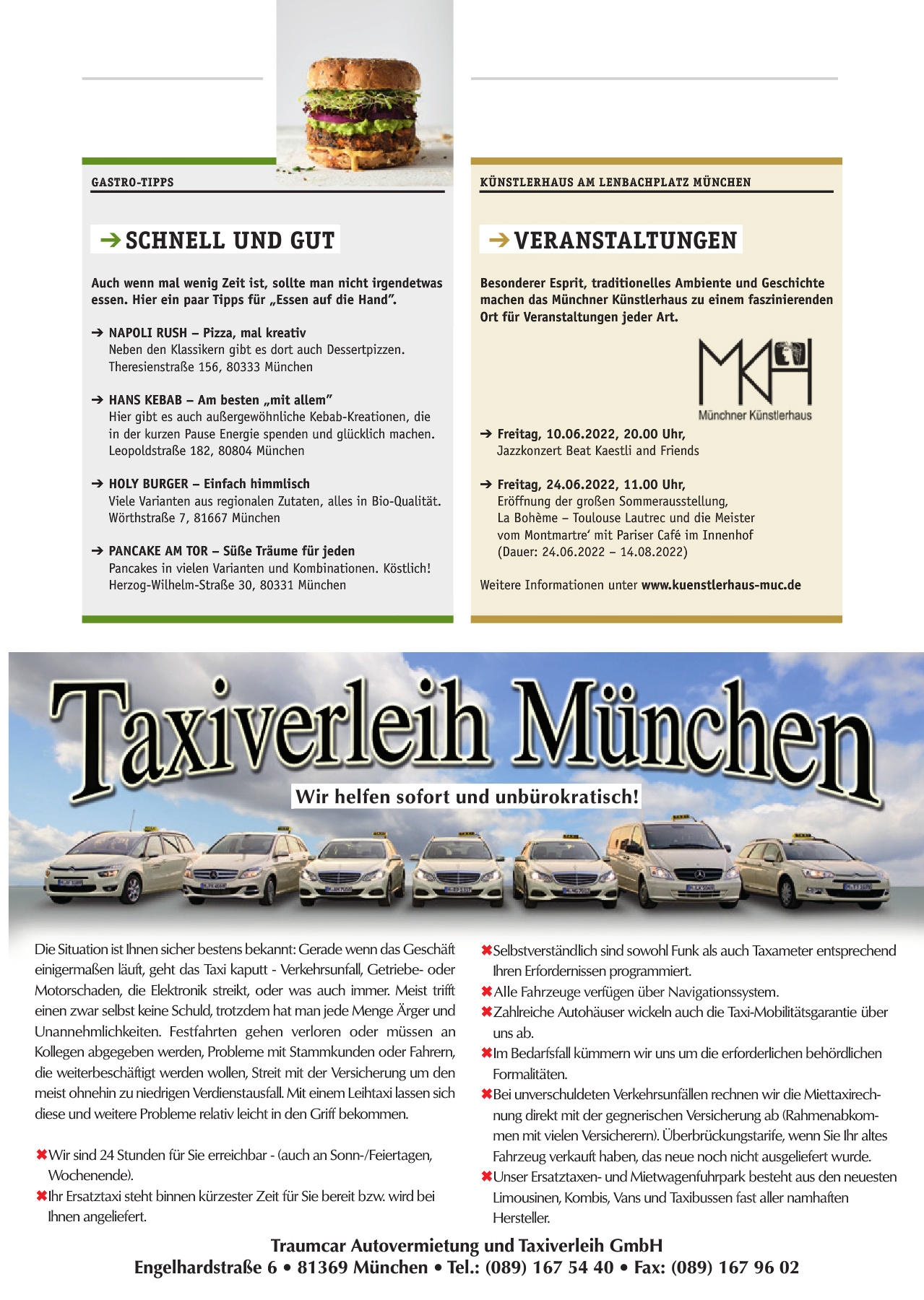 Originalseite 25 der Ausgabe Taxikurier Juni 2022