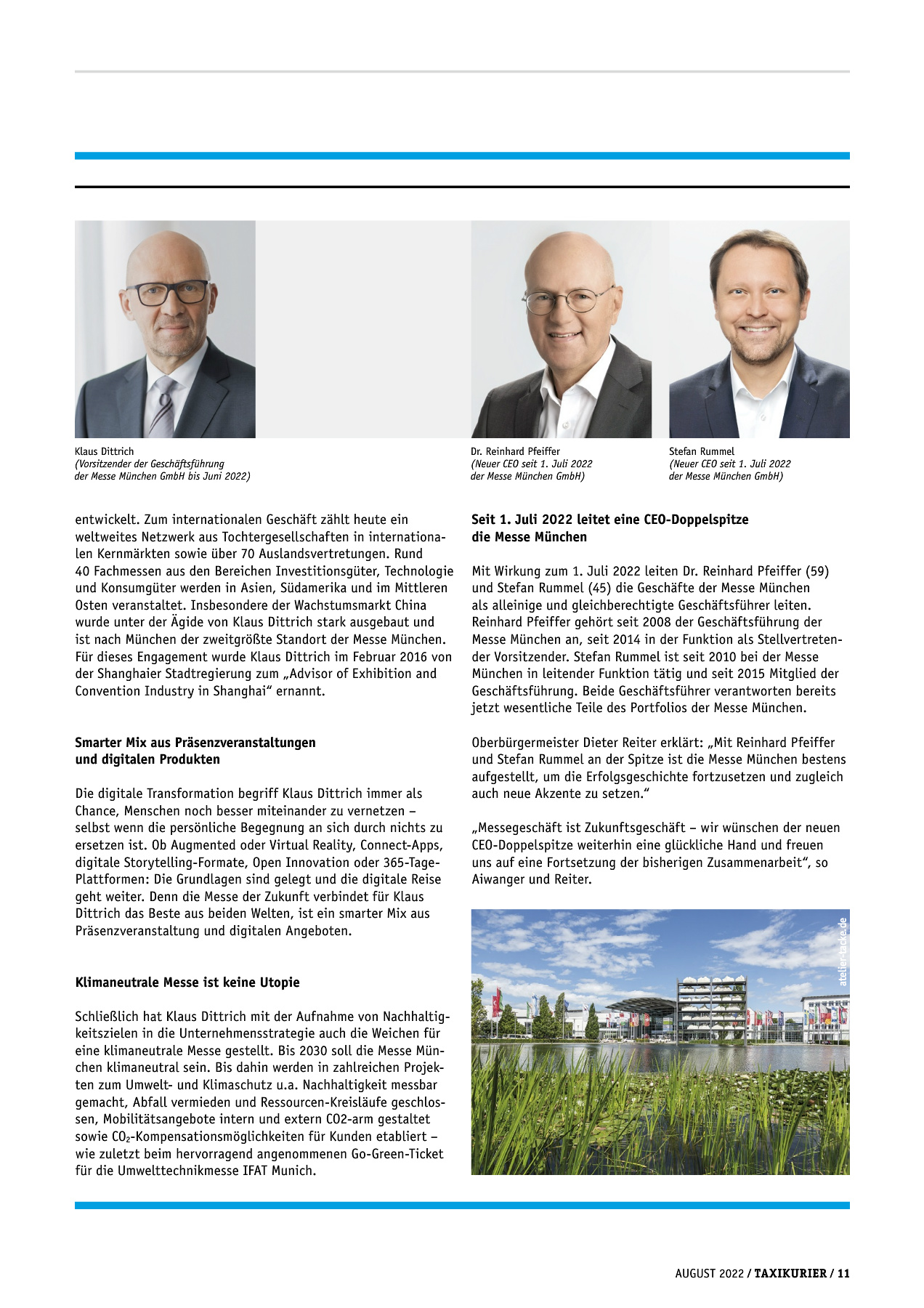 Originalseite 11 der Ausgabe Taxikurier August 2022