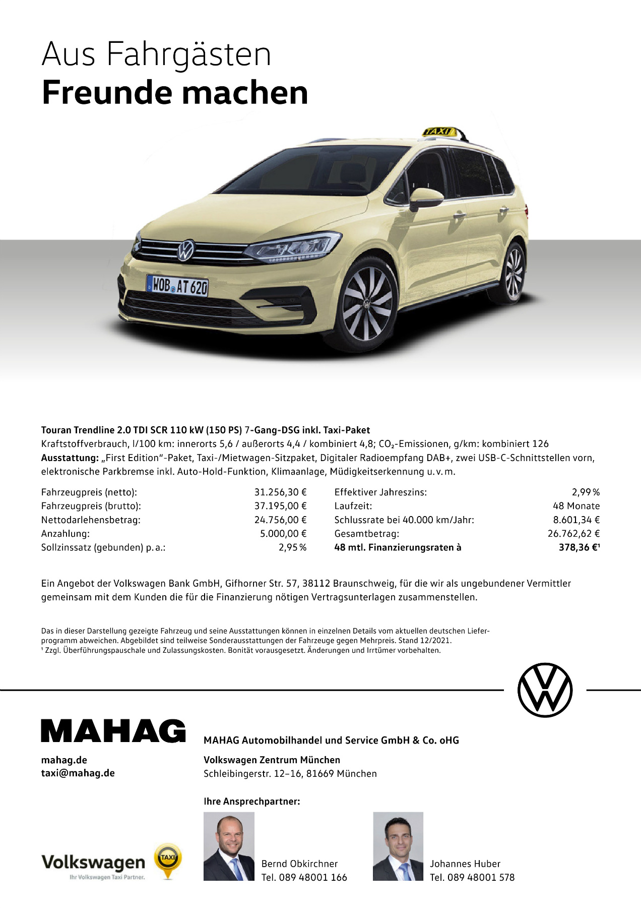 Originalseite 2 der Ausgabe Taxikurier August 2022