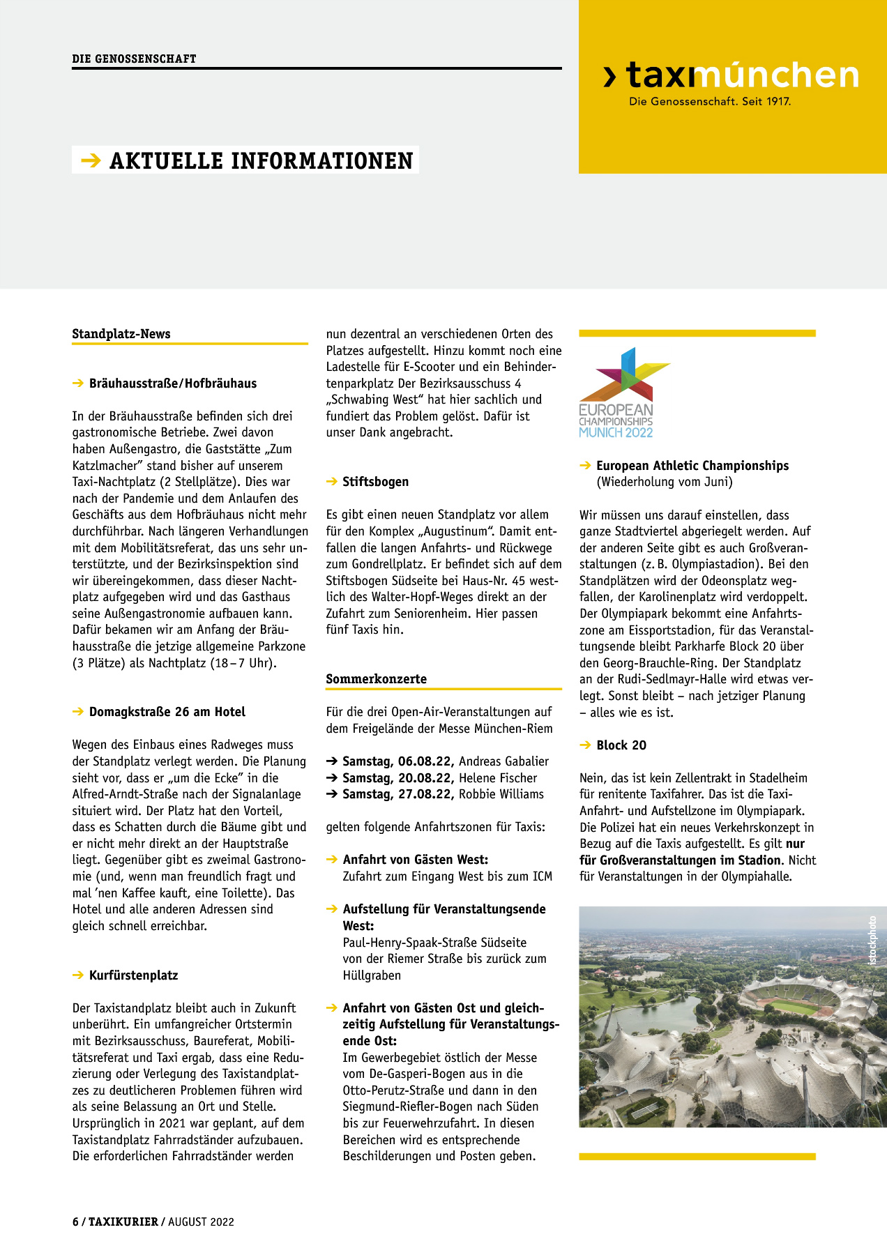 Originalseite 6 der Ausgabe Taxikurier August 2022