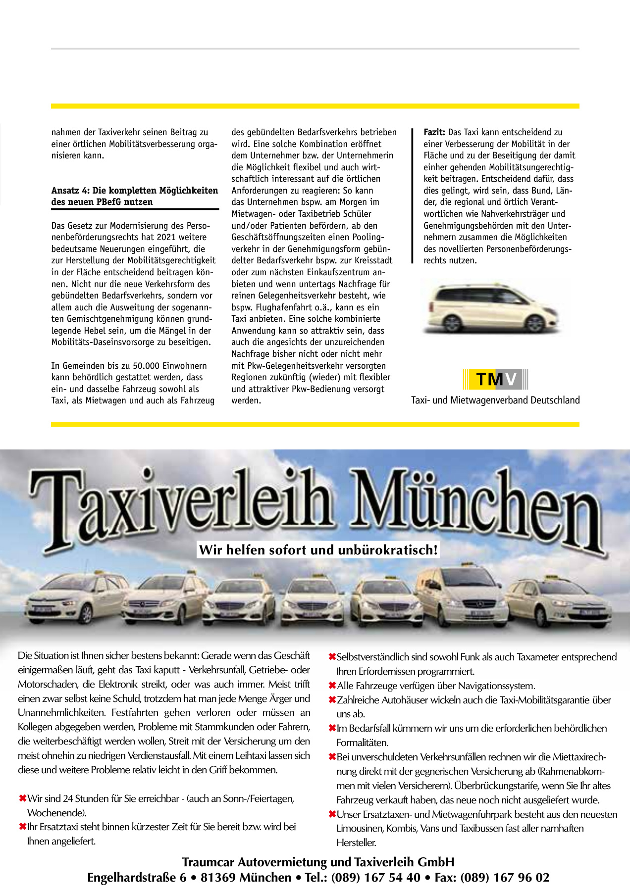 Originalseite 13 der Ausgabe Taxikurier November 2022