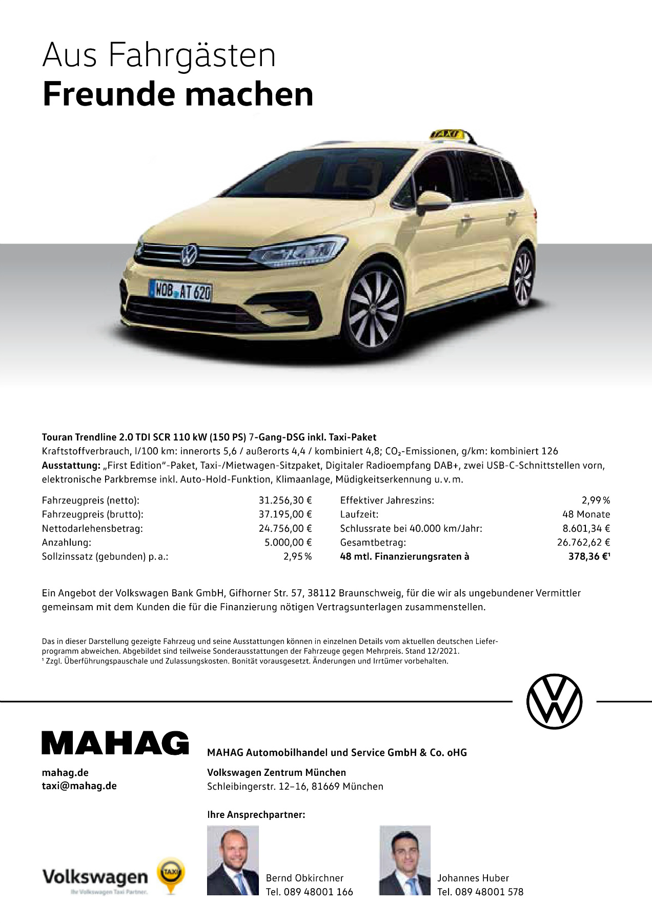 Originalseite 2 der Ausgabe Taxikurier November 2022