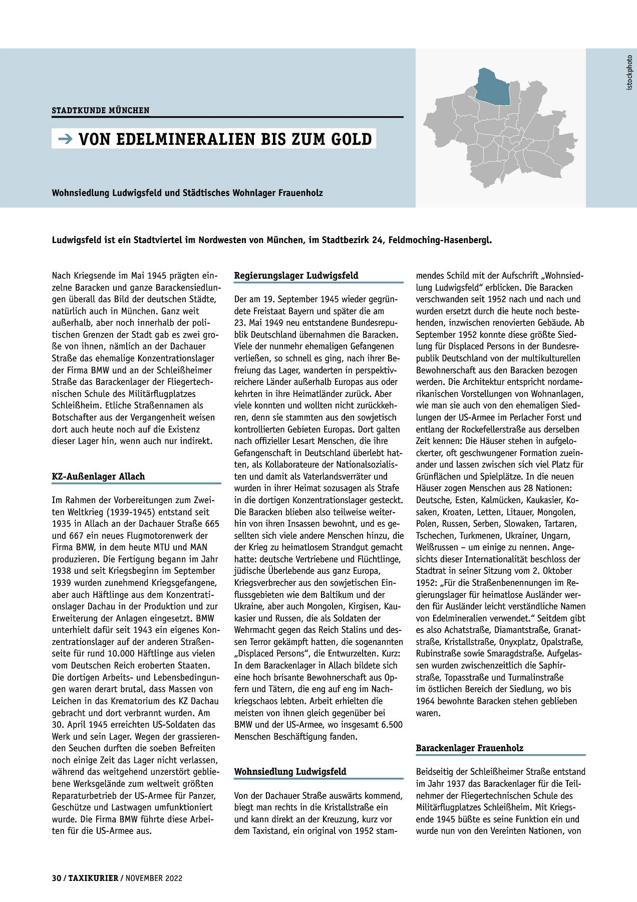 Originalseite 30 der Ausgabe Taxikurier November 2022