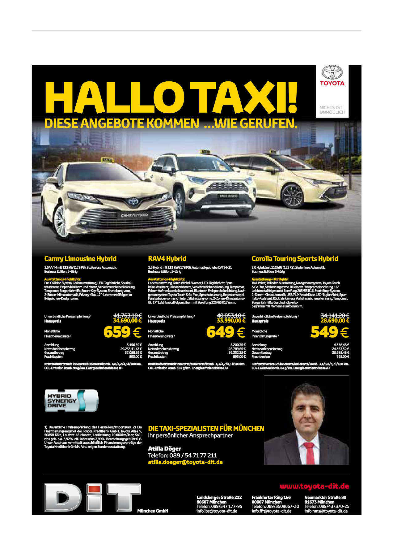 Originalseite 39 der Ausgabe Taxikurier November 2022