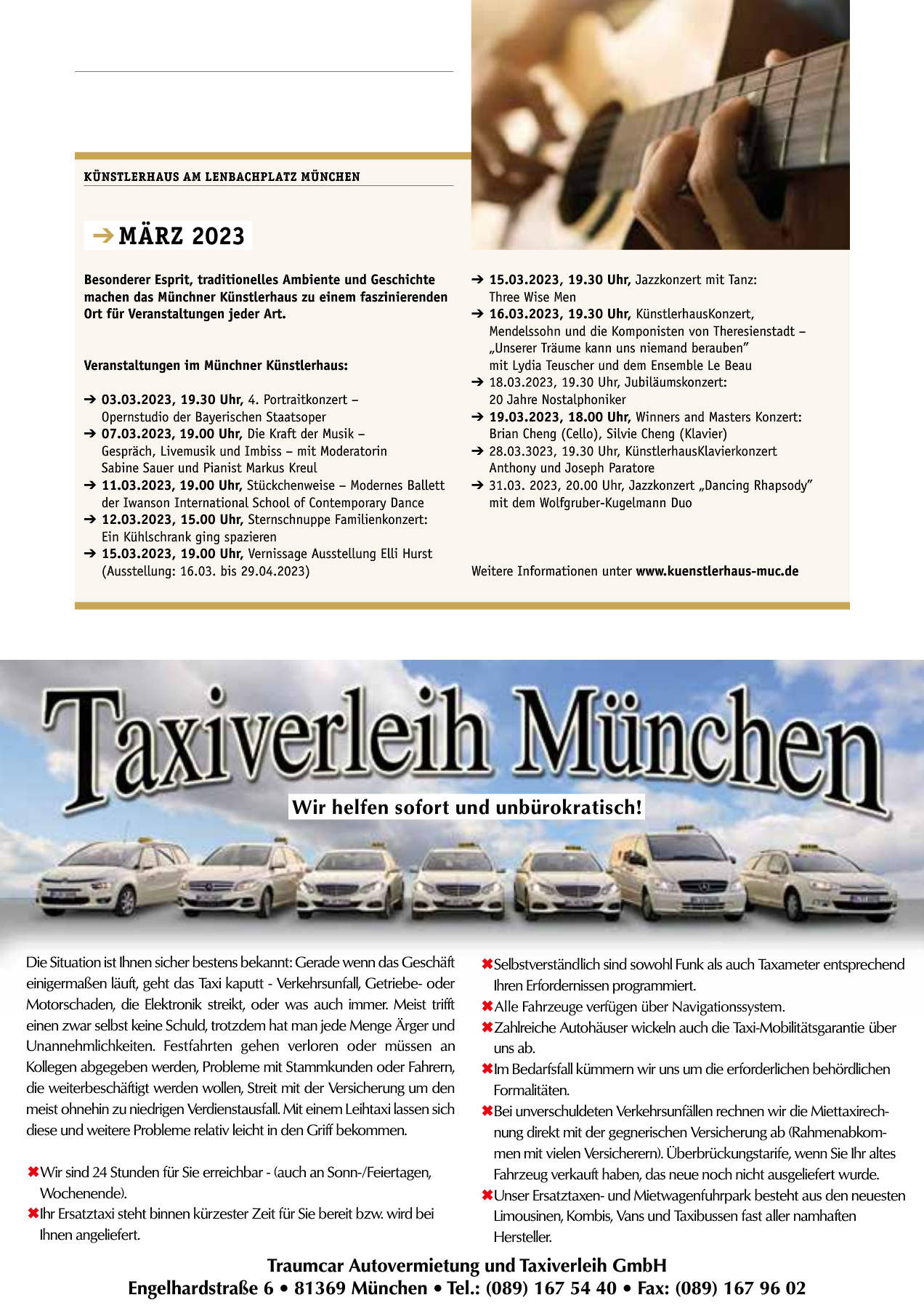 Originalseite 25 der Ausgabe Taxikurier März 2023