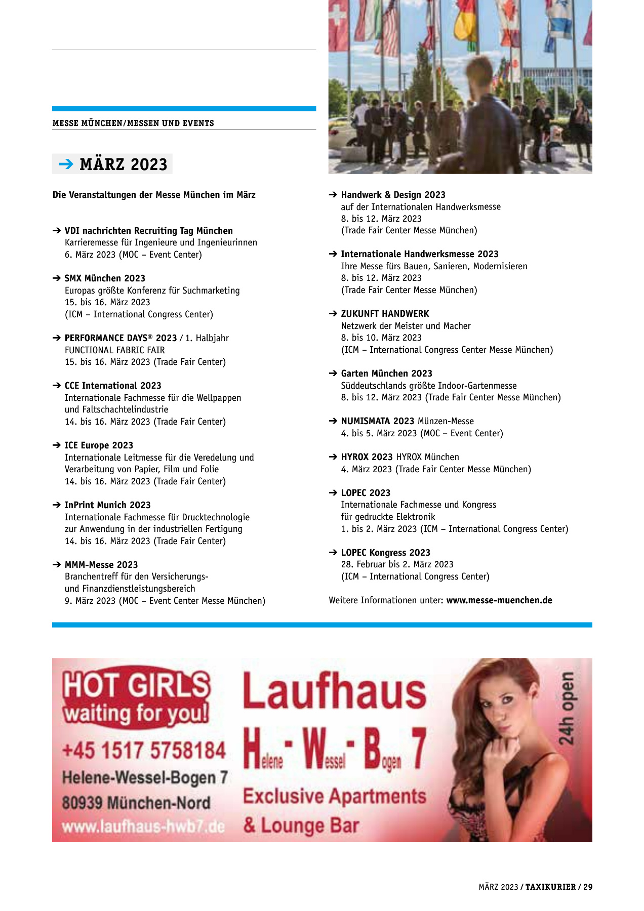 Originalseite 29 der Ausgabe Taxikurier März 2023
