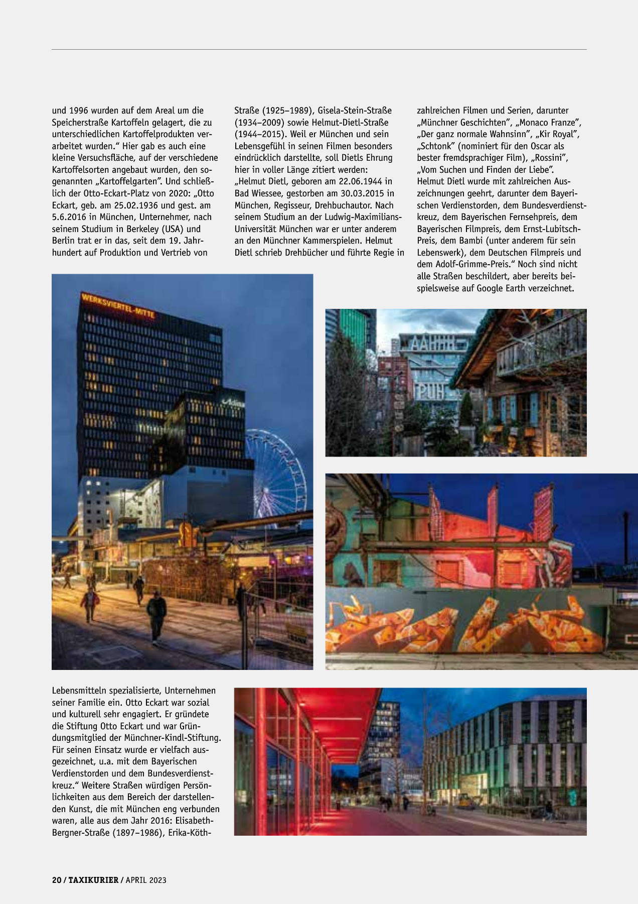 Originalseite 20 der Ausgabe Taxikurier April 2023