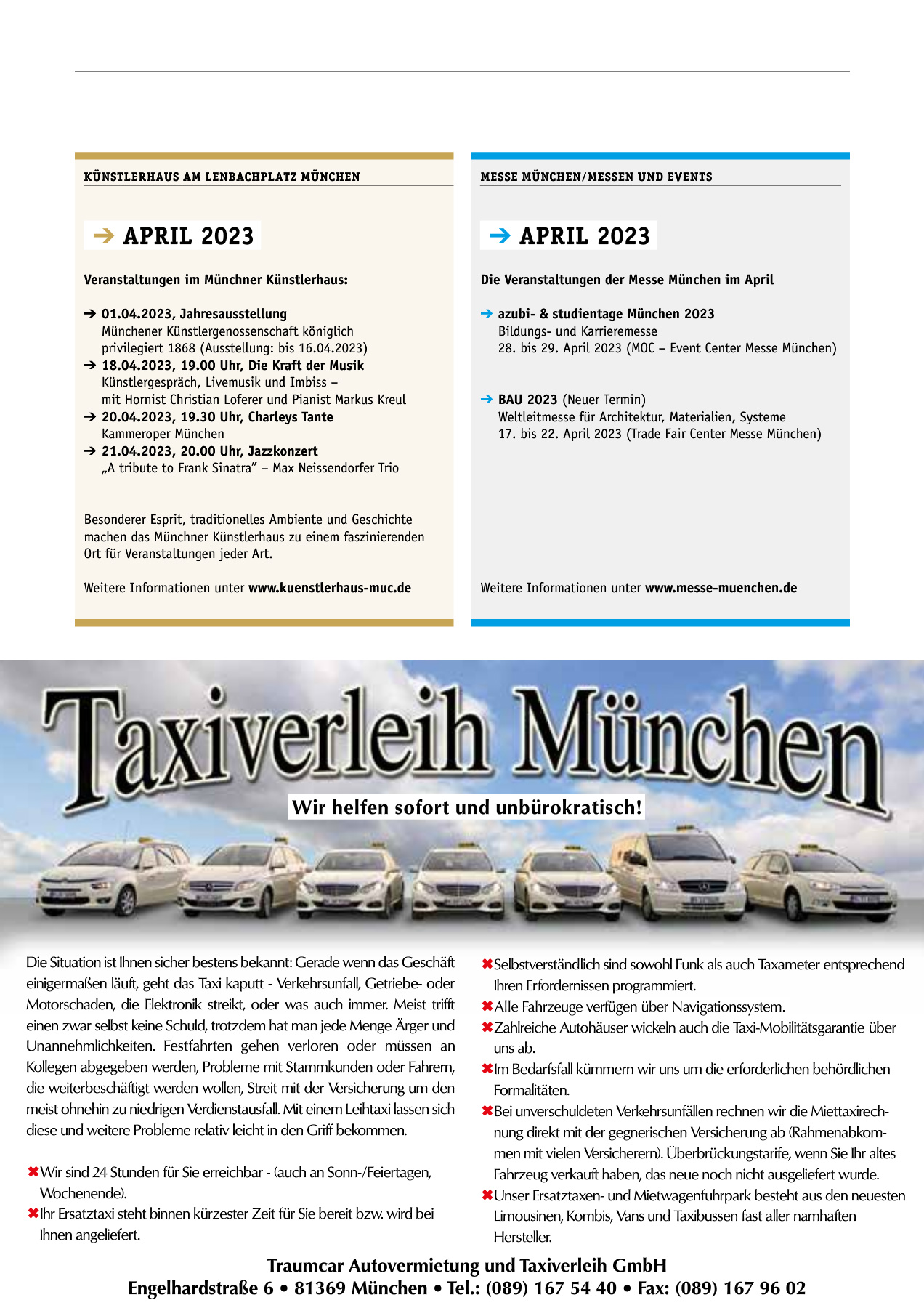 Originalseite 25 der Ausgabe Taxikurier April 2023