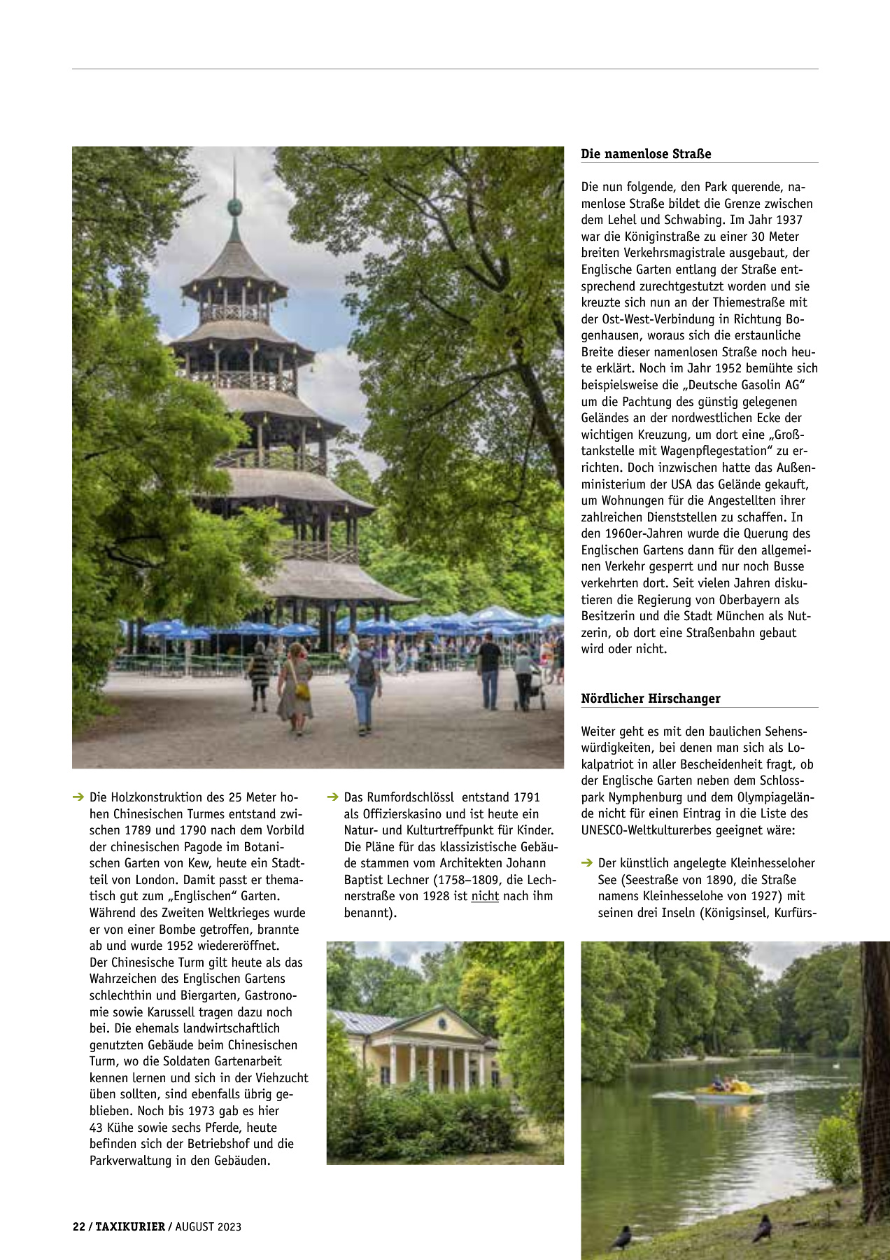 Originalseite 22 der Ausgabe Taxikurier August 2023