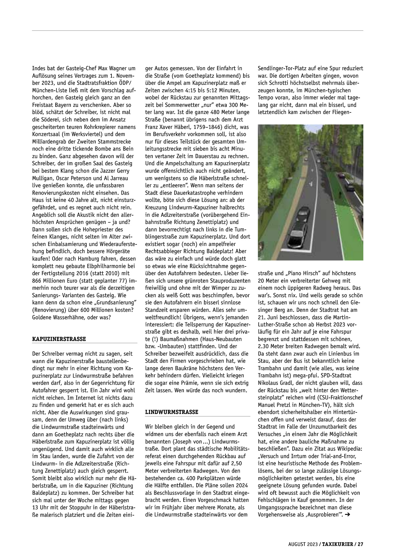Originalseite 27 der Ausgabe Taxikurier August 2023