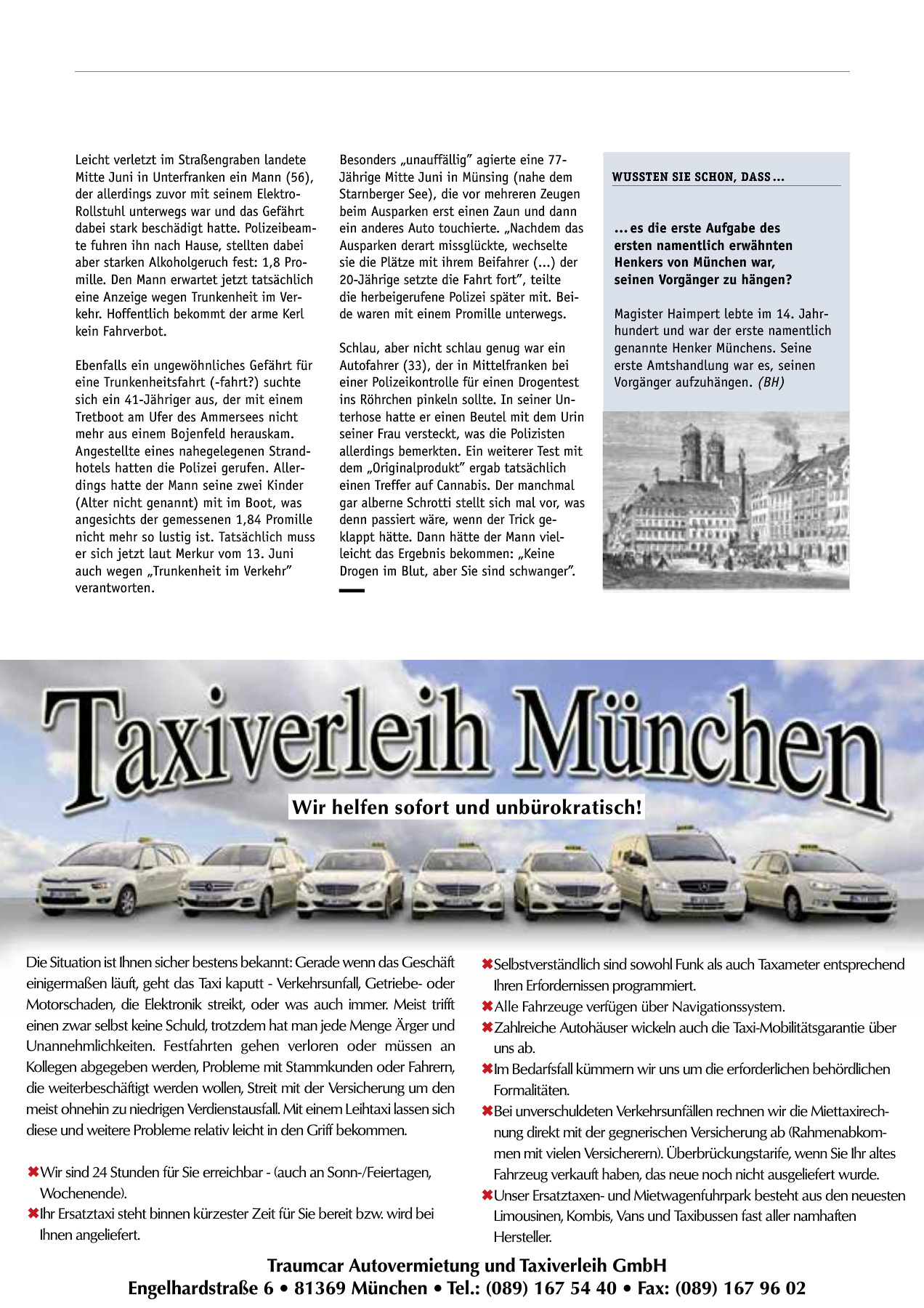 Originalseite 29 der Ausgabe Taxikurier August 2023