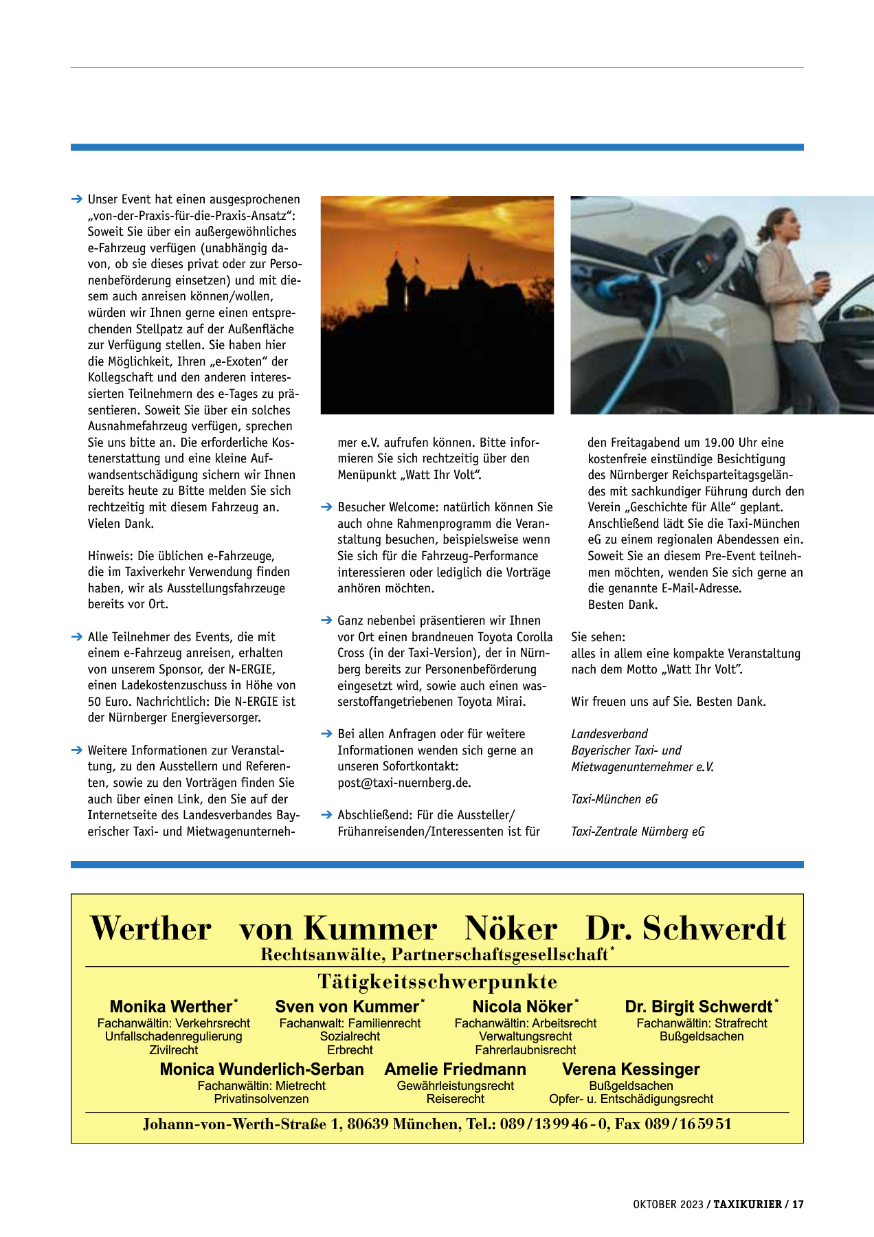 Originalseite 17 der Ausgabe Taxikurier Oktober 2023