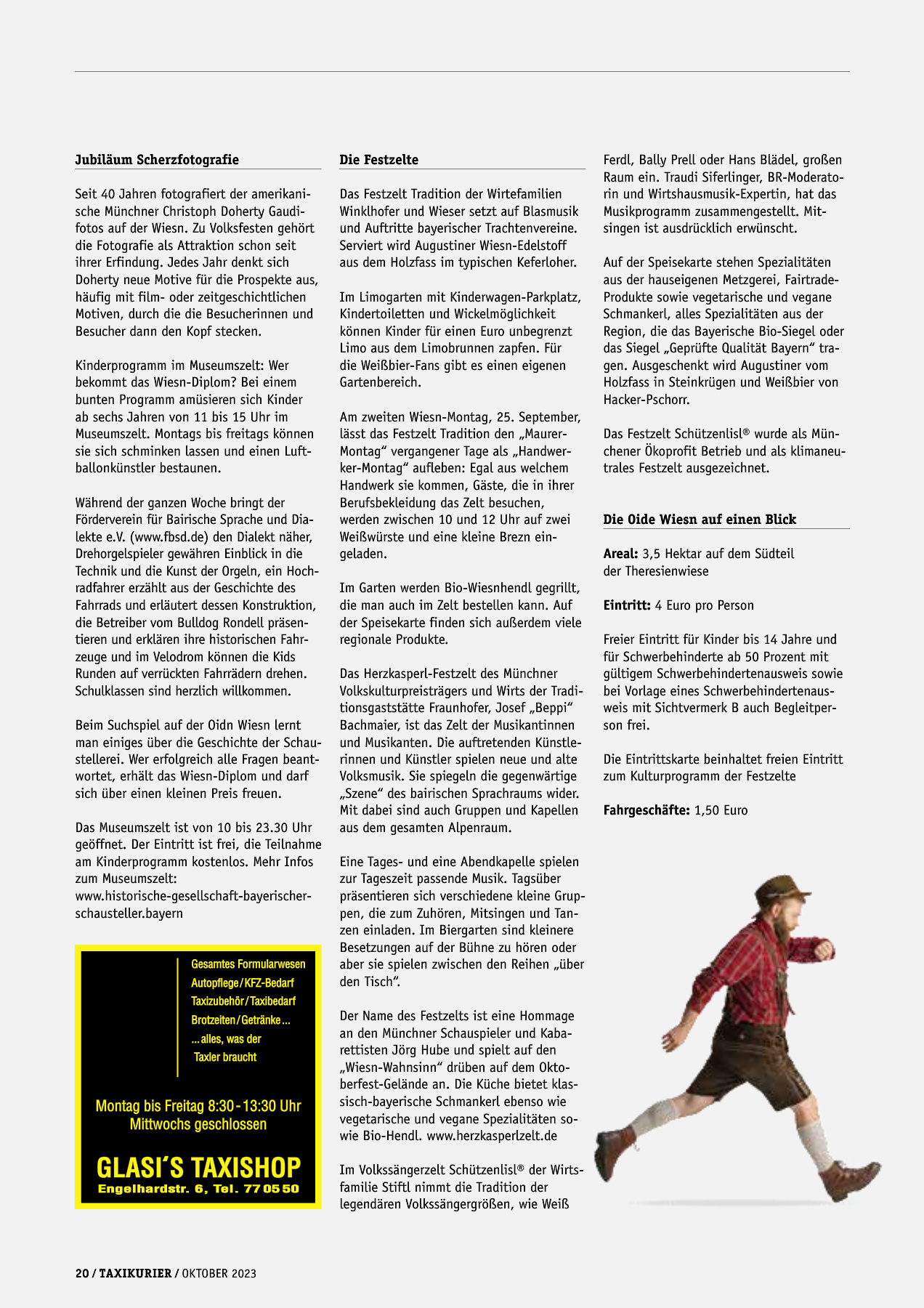Originalseite 20 der Ausgabe Taxikurier Oktober 2023