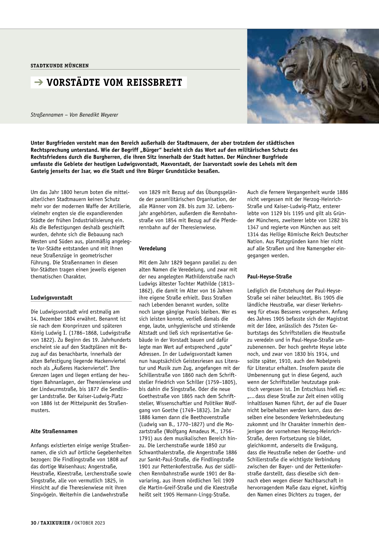 Originalseite 30 der Ausgabe Taxikurier Oktober 2023