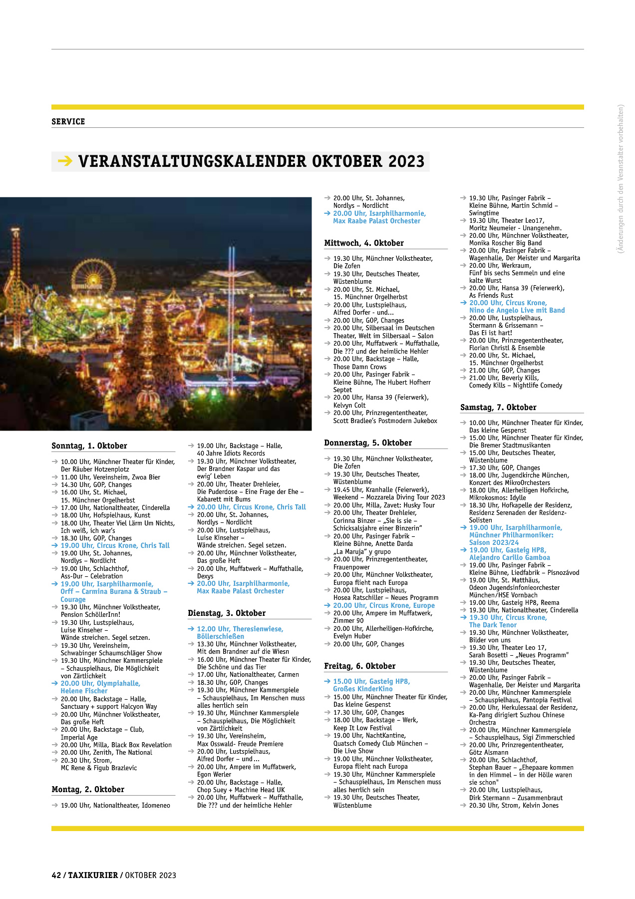 Originalseite 42 der Ausgabe Taxikurier Oktober 2023