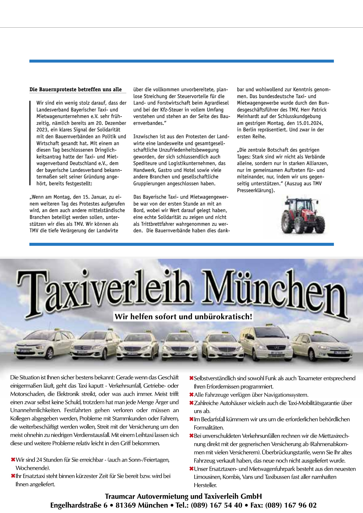 Originalseite 11 der Ausgabe Taxikurier März 2024