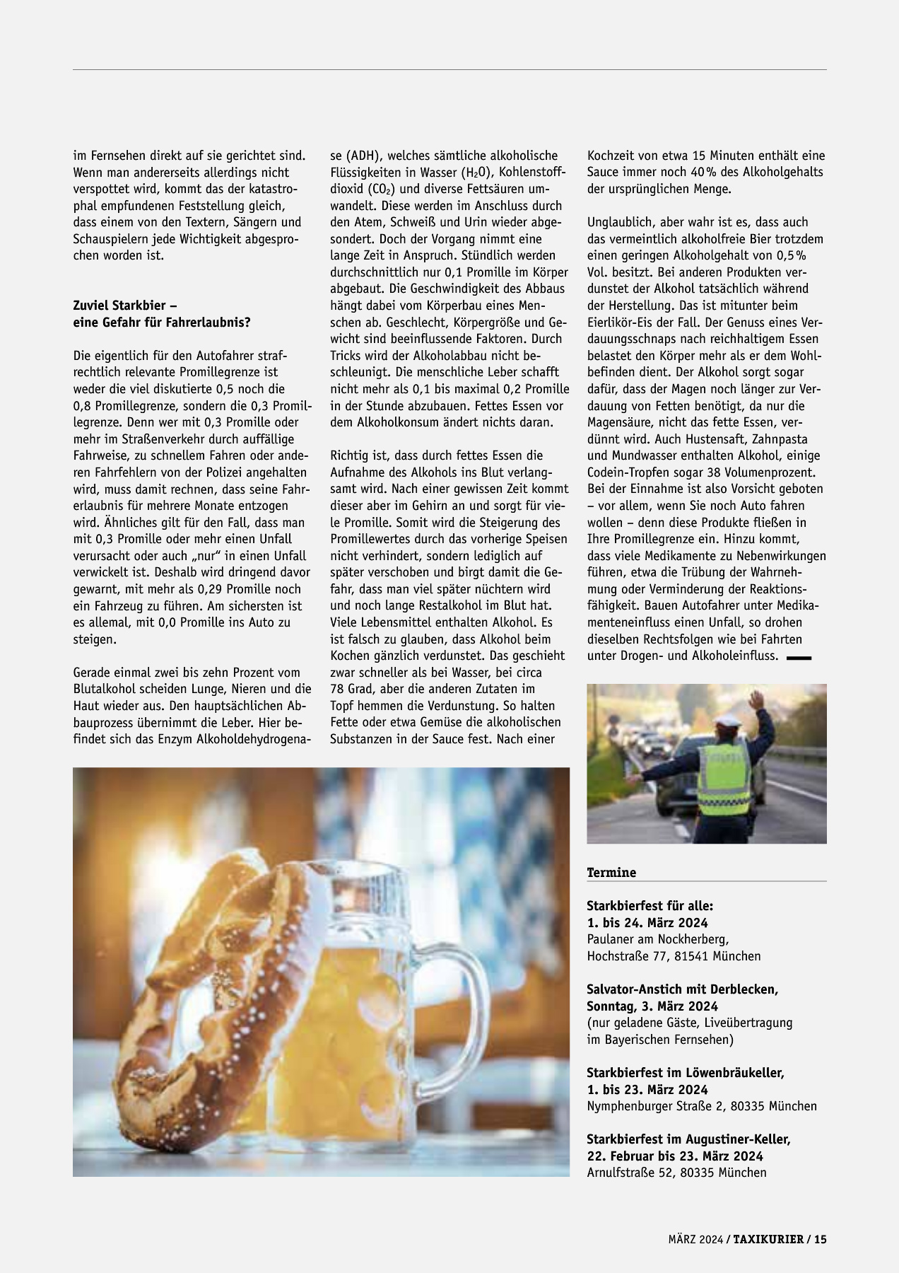 Originalseite 15 der Ausgabe Taxikurier März 2024