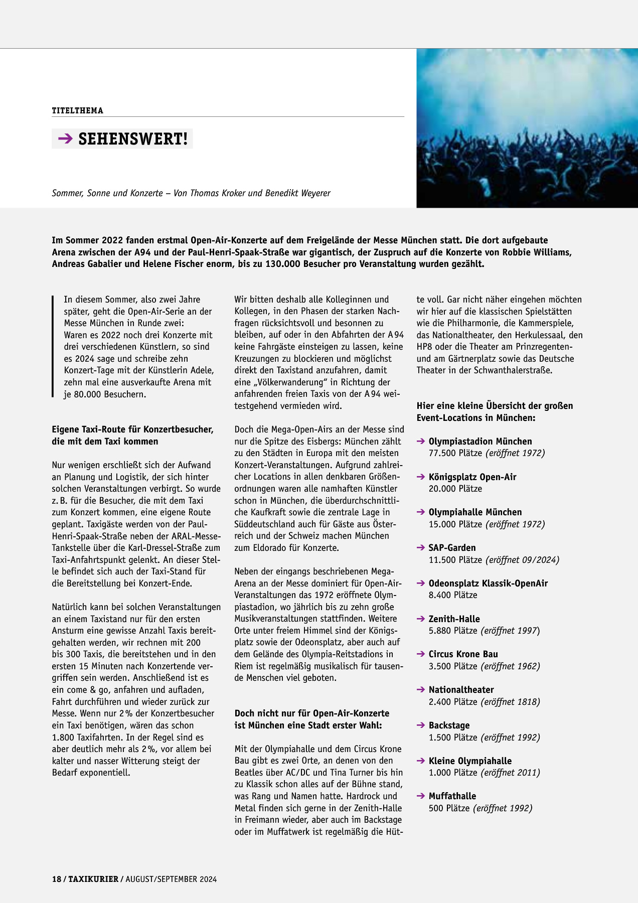 Originalseite 18 der Ausgabe Taxikurier August-September 2024
