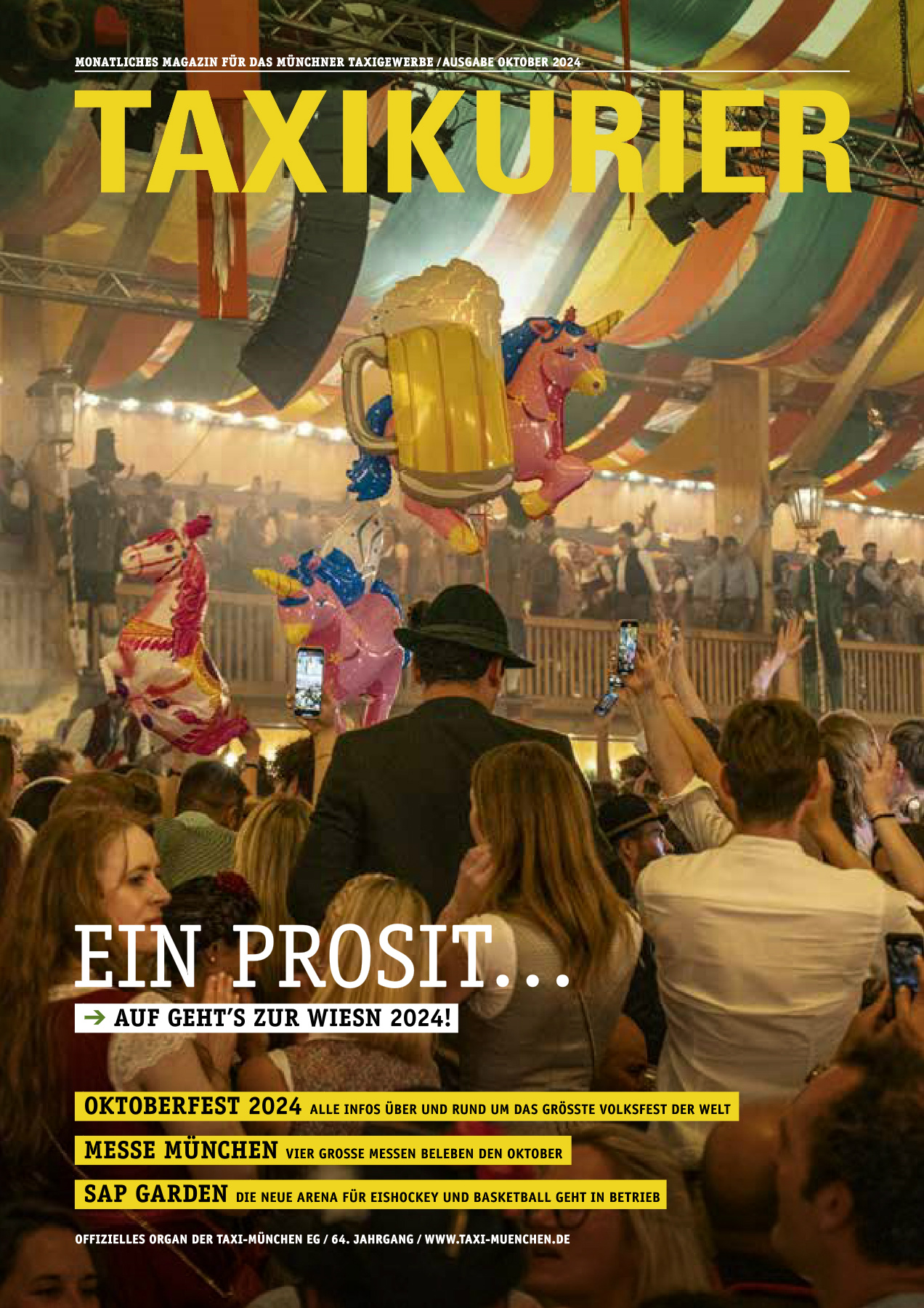 Originalseite 1 der Ausgabe Taxikurier Oktober 2024