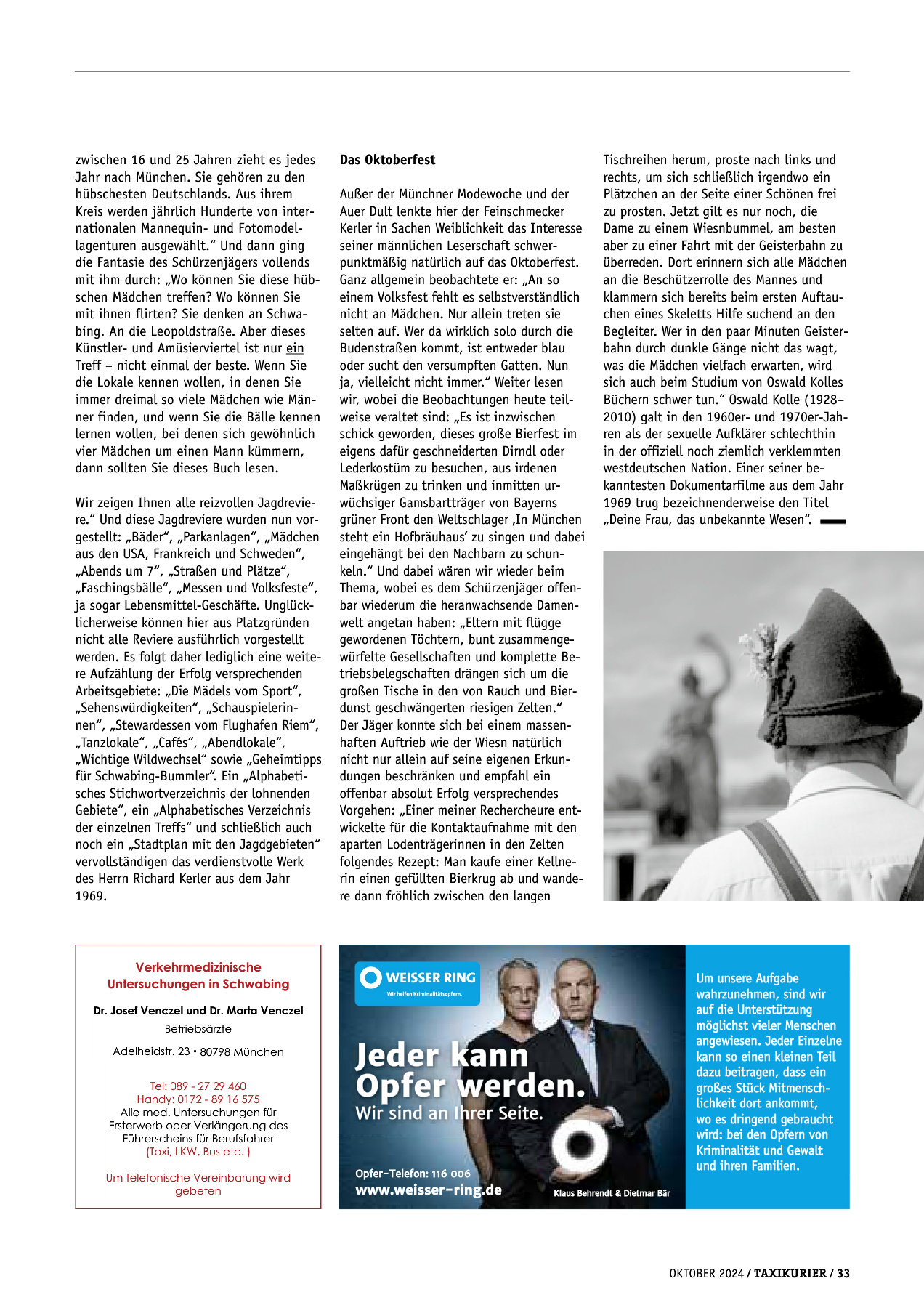 Originalseite 33 der Ausgabe Taxikurier Oktober 2024