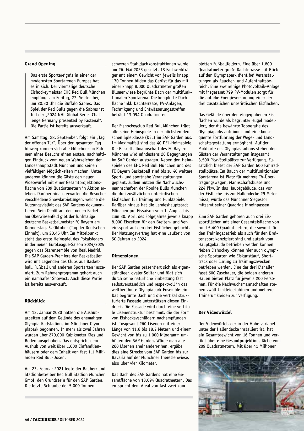 Originalseite 46 der Ausgabe Taxikurier Oktober 2024