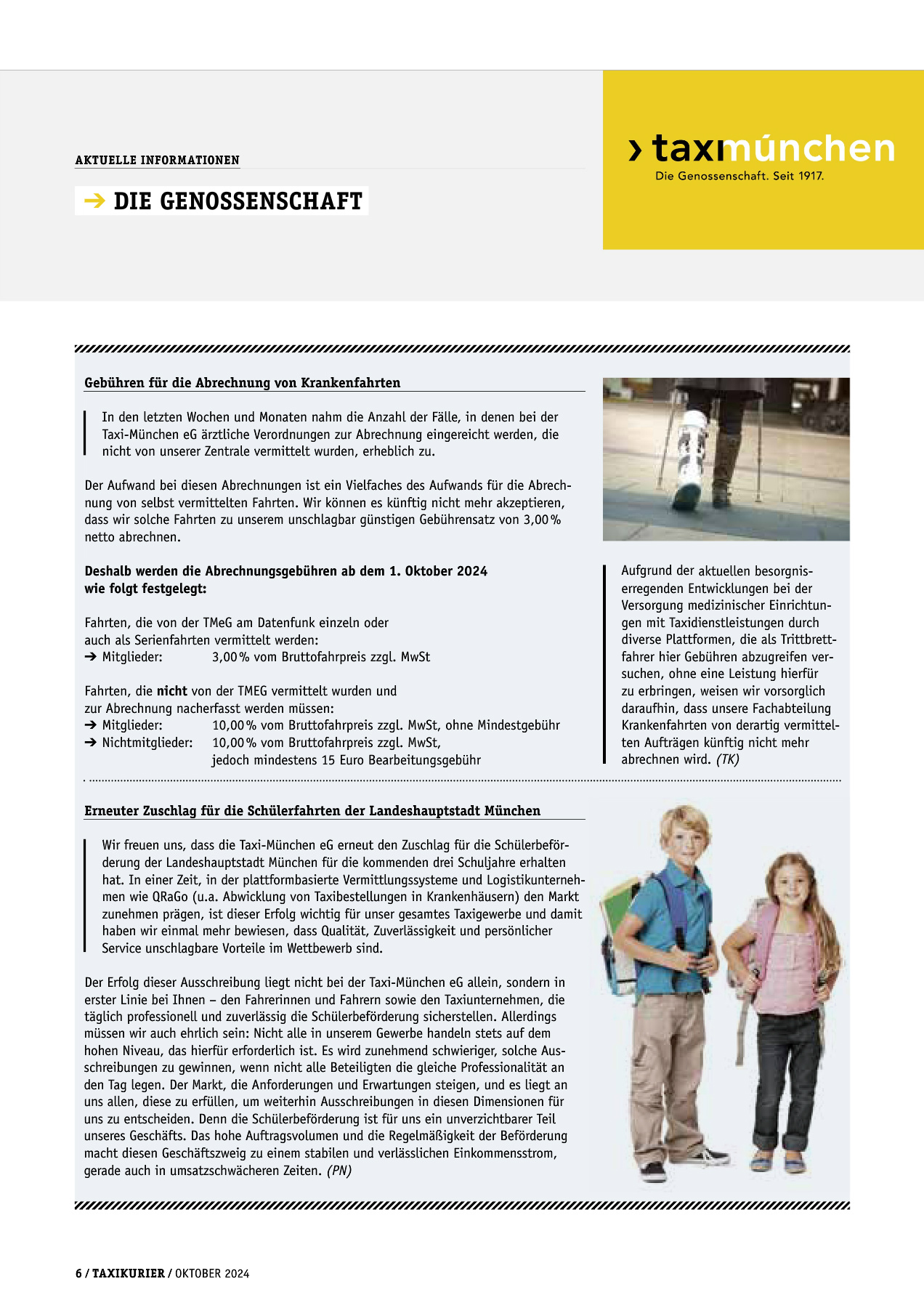 Originalseite 6 der Ausgabe Taxikurier Oktober 2024