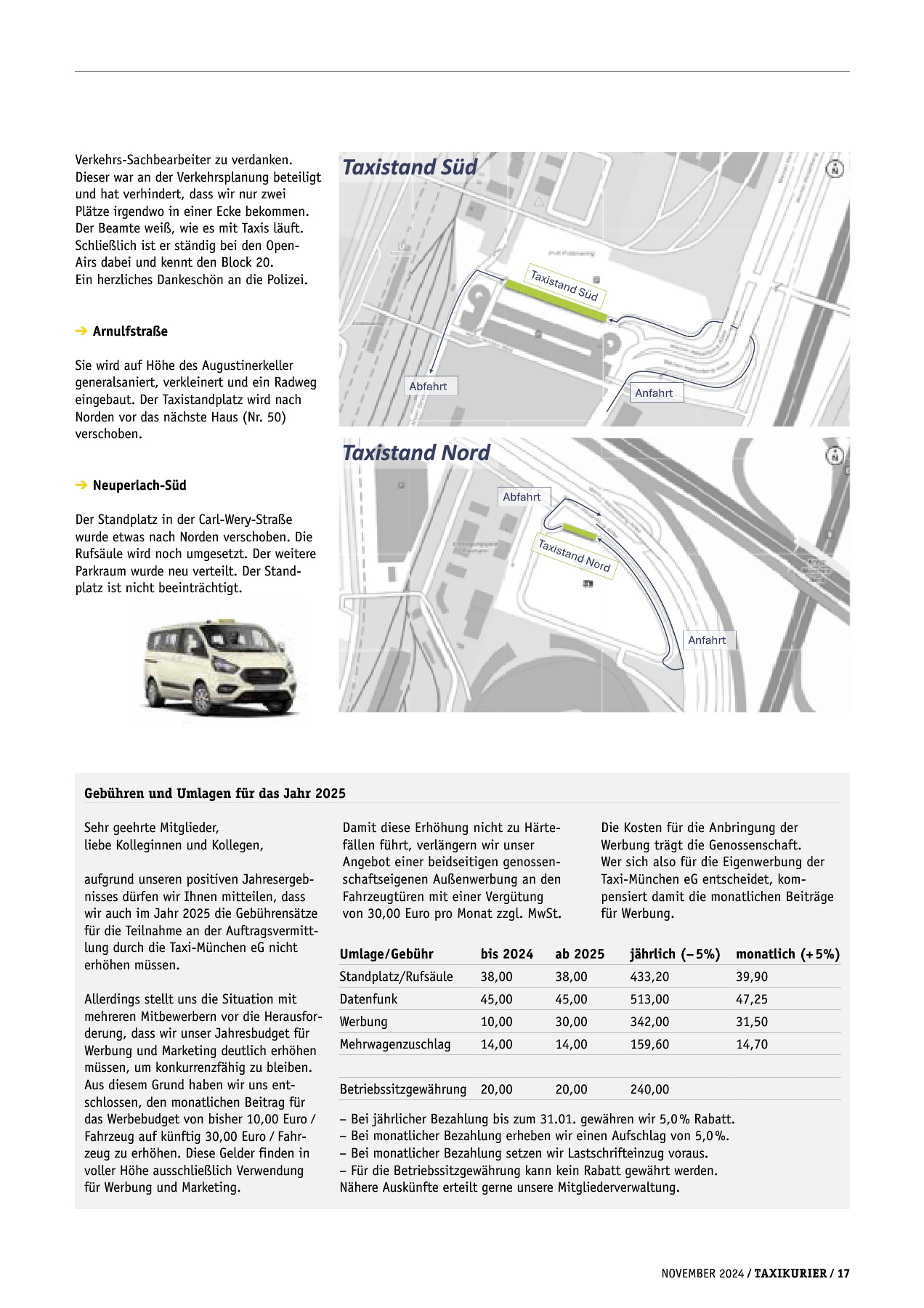 Originalseite 17 der Ausgabe Taxikurier November 2024