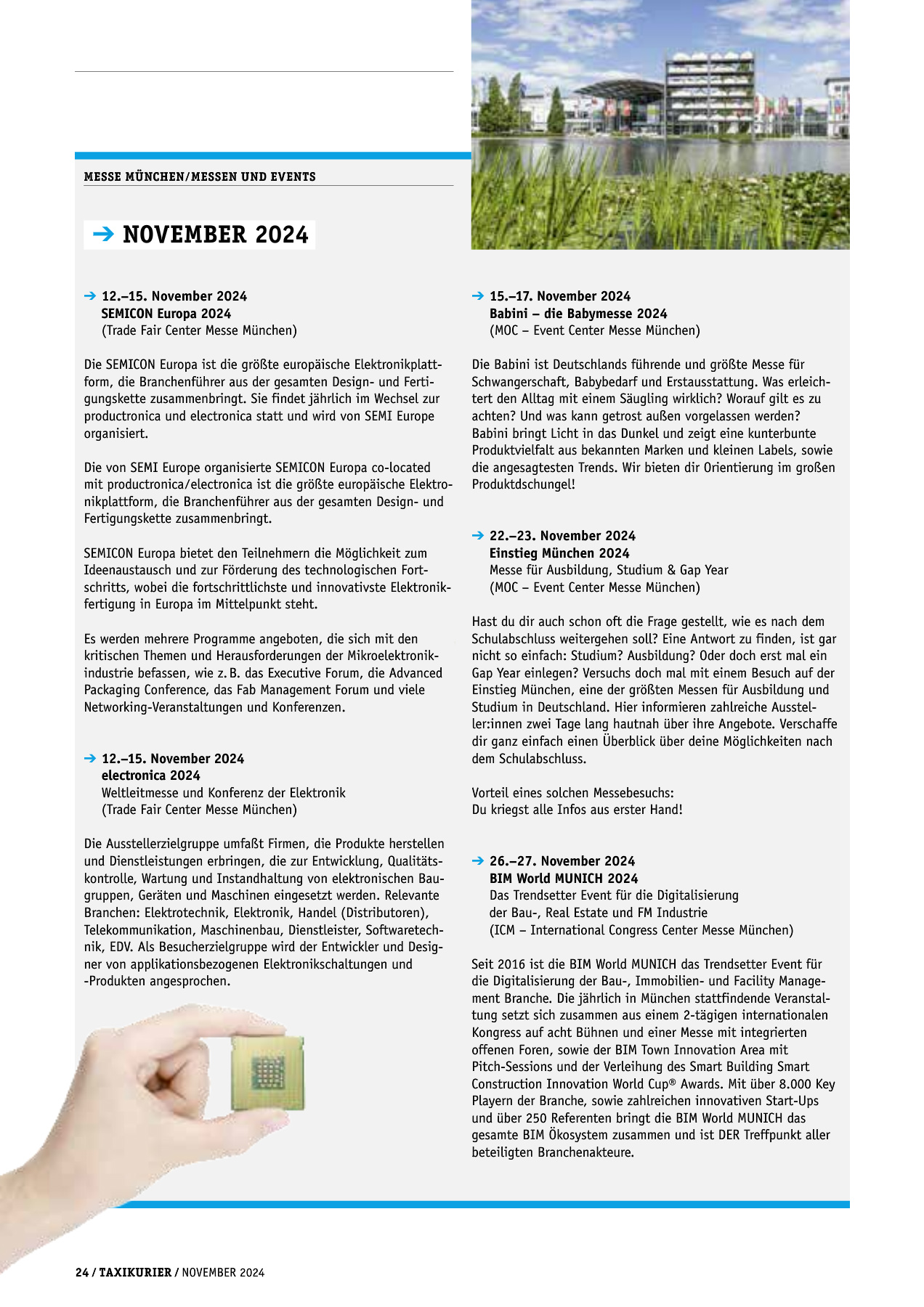 Originalseite 24 der Ausgabe Taxikurier November 2024